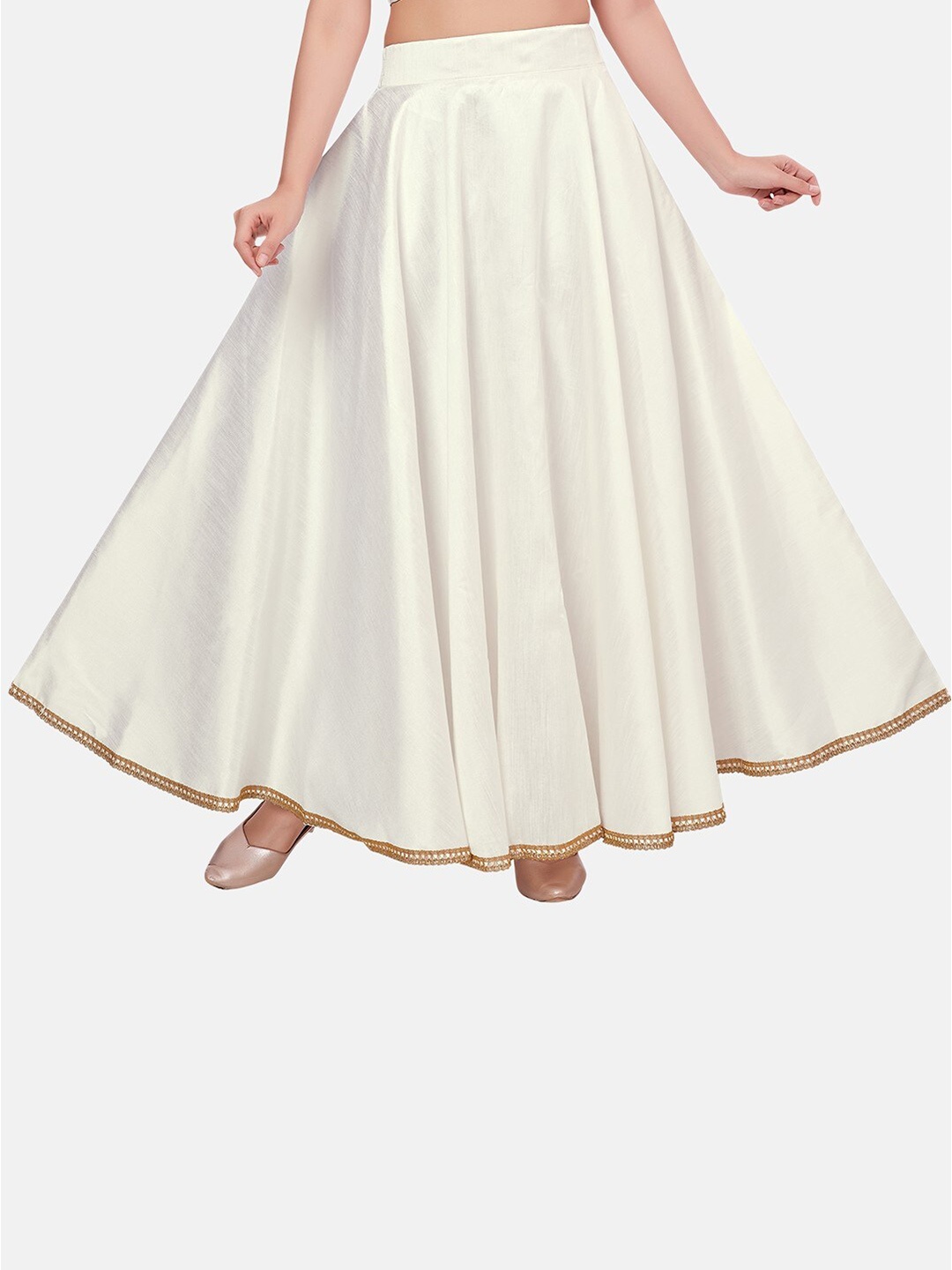 

Studio Shringaar Flared Maxi Skirt, White