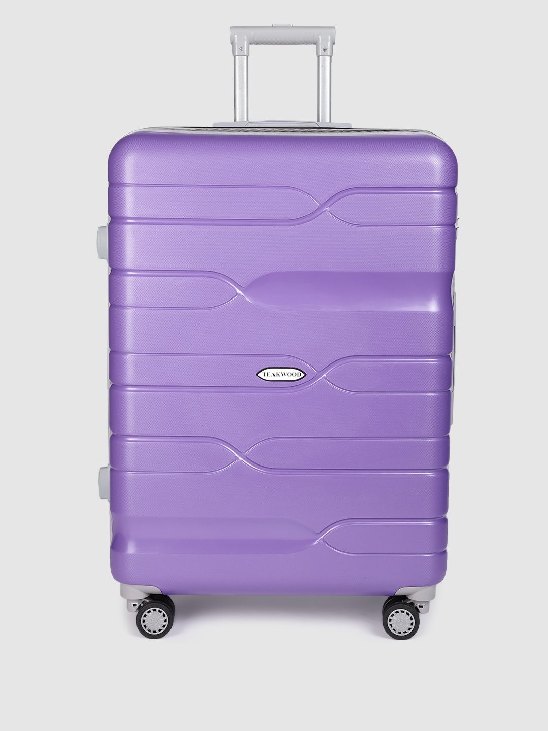 

Teakwood Leathers Infinity Textured 360 Degree Rotation Hard Large-Sized Trolley Bag -75 CM, Purple