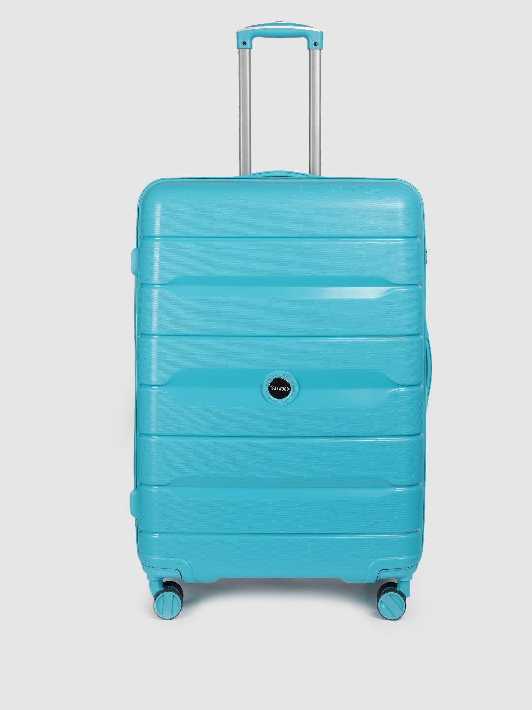 

Teakwood Leathers Textured 360 Degree Rotation Hard Large Trolley Bag- 75 CM, Blue