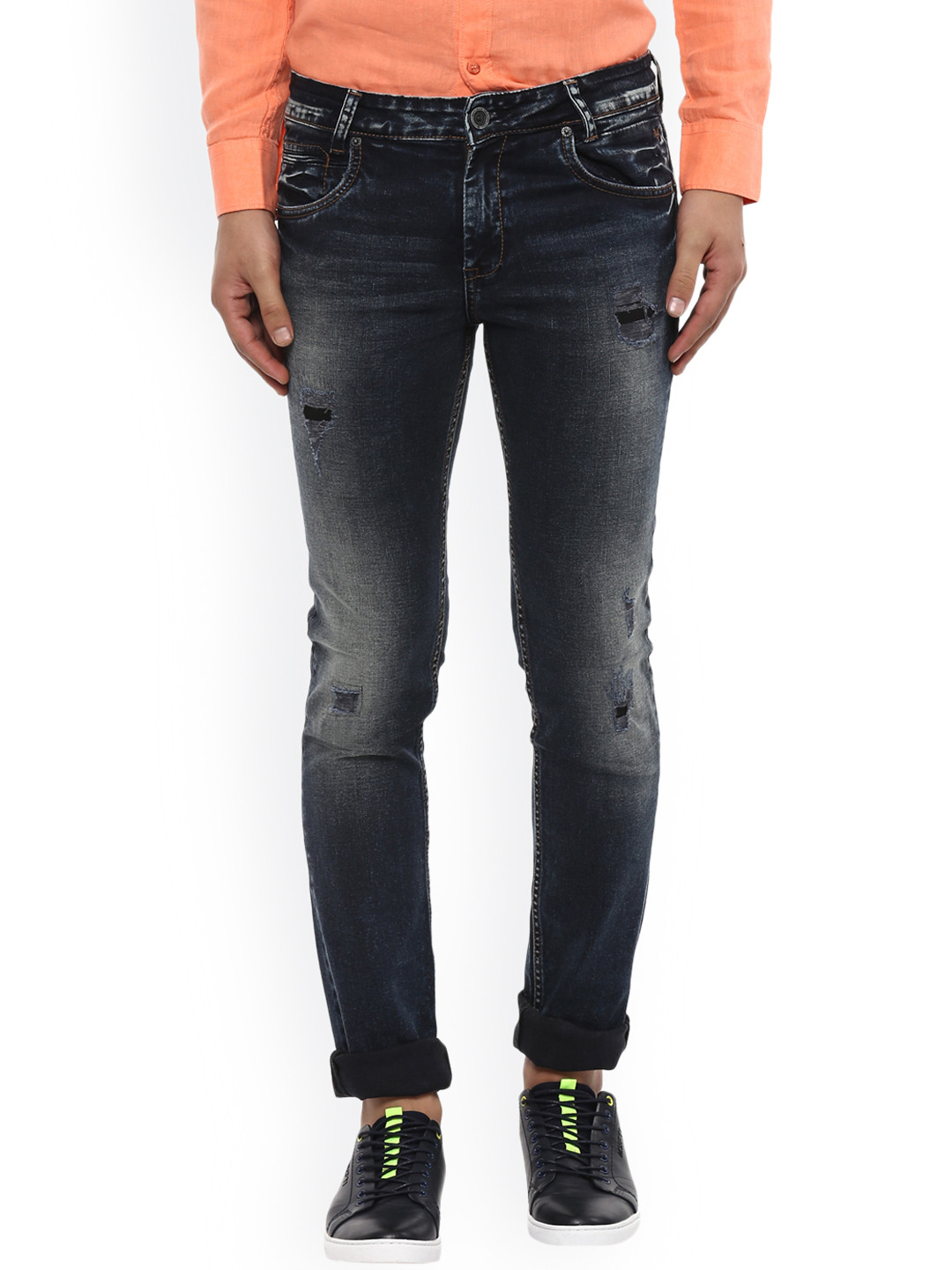 

Mufti Men Blue Slim Fit Mid-Rise Clean Look Jeans