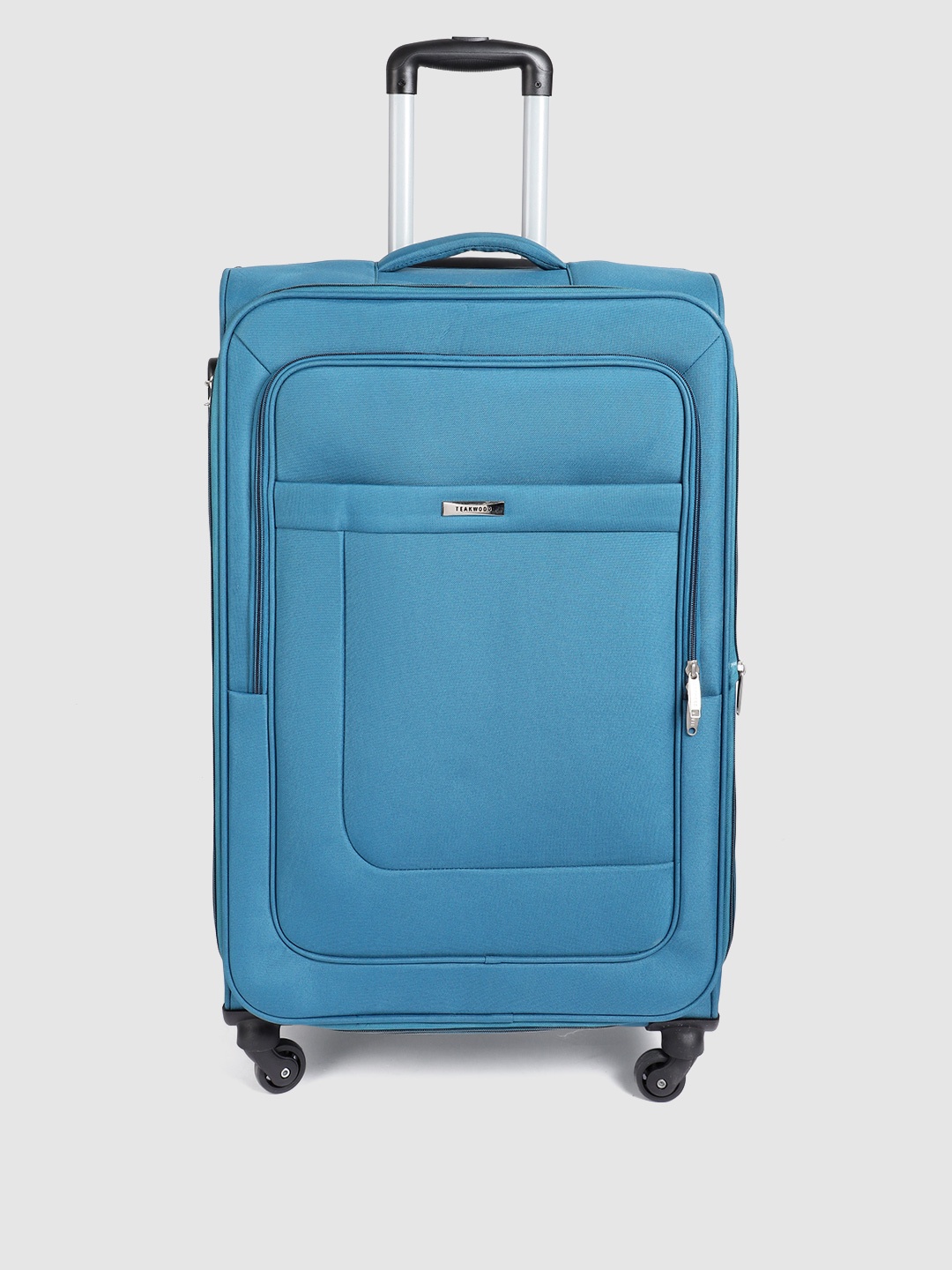 

Teakwood Leathers 360 Degree Rotation Wheels Soft-Sided Large-Sized Trolley Bag 75 CM, Teal