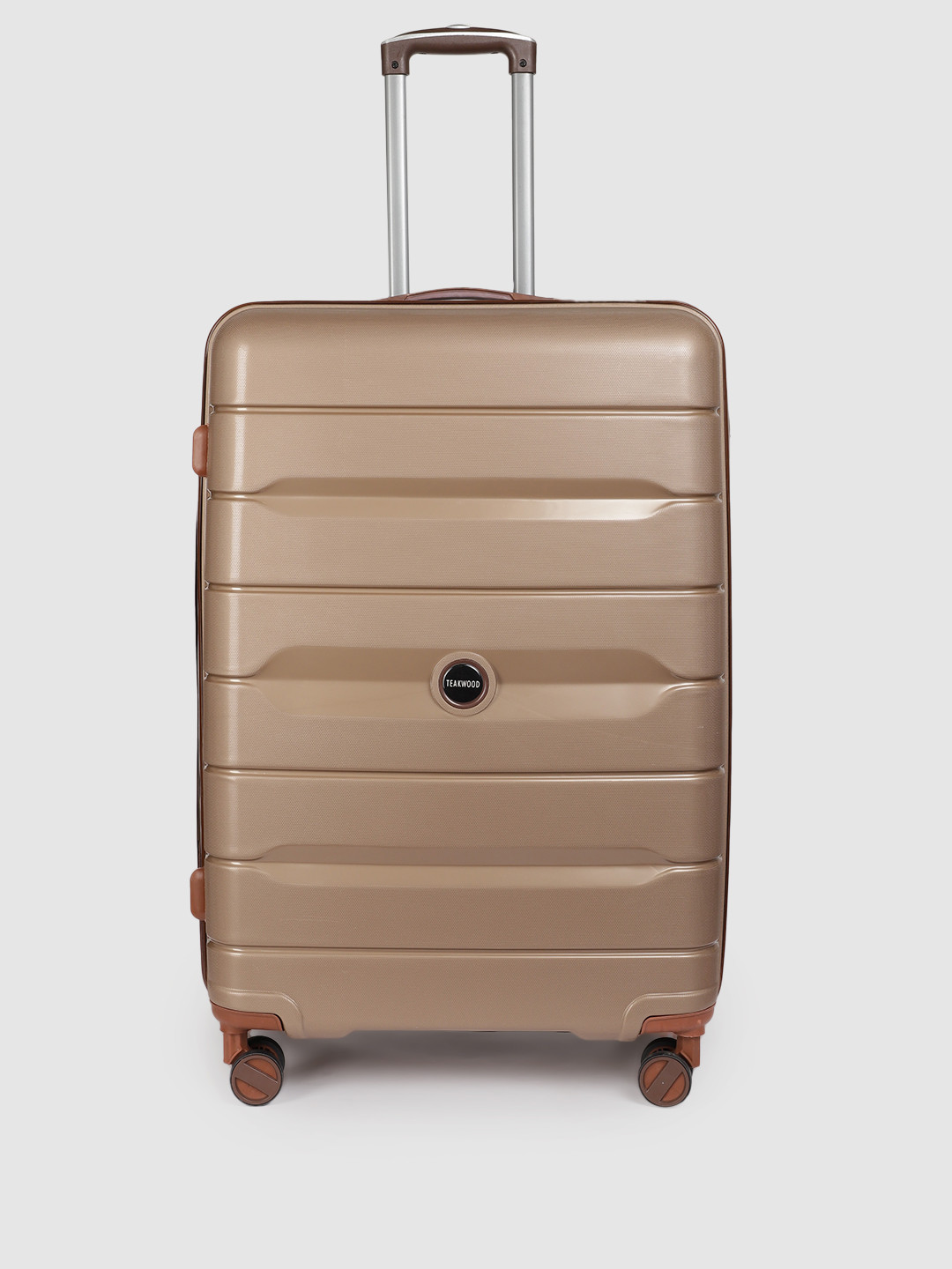 

Teakwood Leathers Textured 360 Degree Rotation Hard Large Trolley Bag- 75 CM, Brown