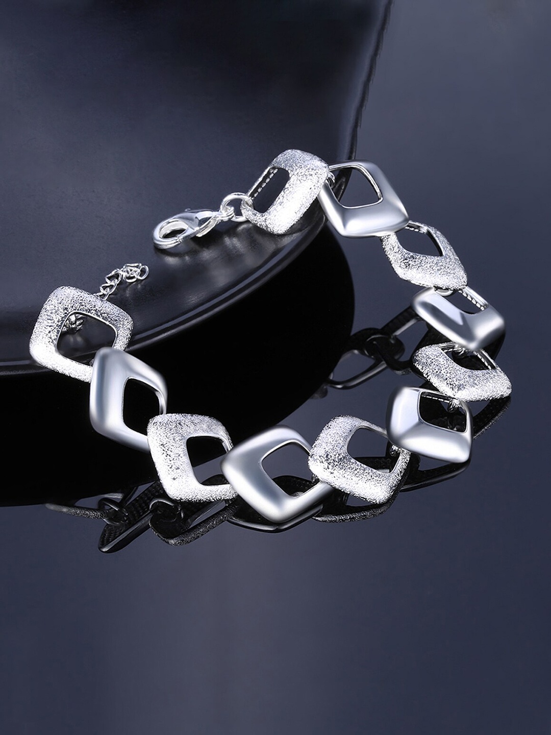 

Yellow Chimes Silver-Plated Link Bracelet