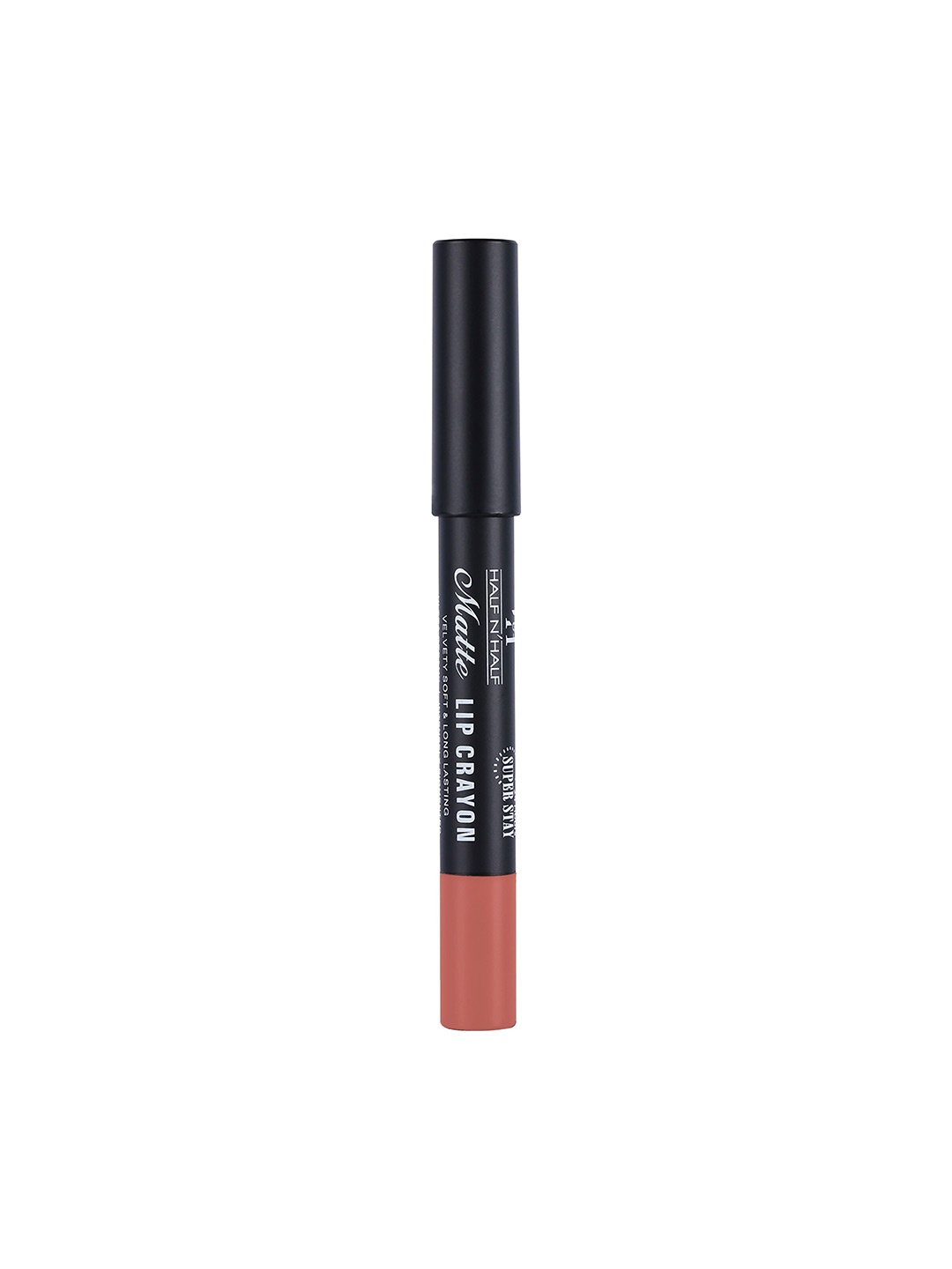 

Half N Half Velvet Soft & Long Lasting 24H Super Stay Matte Lip Crayon - After Party 21, Nude