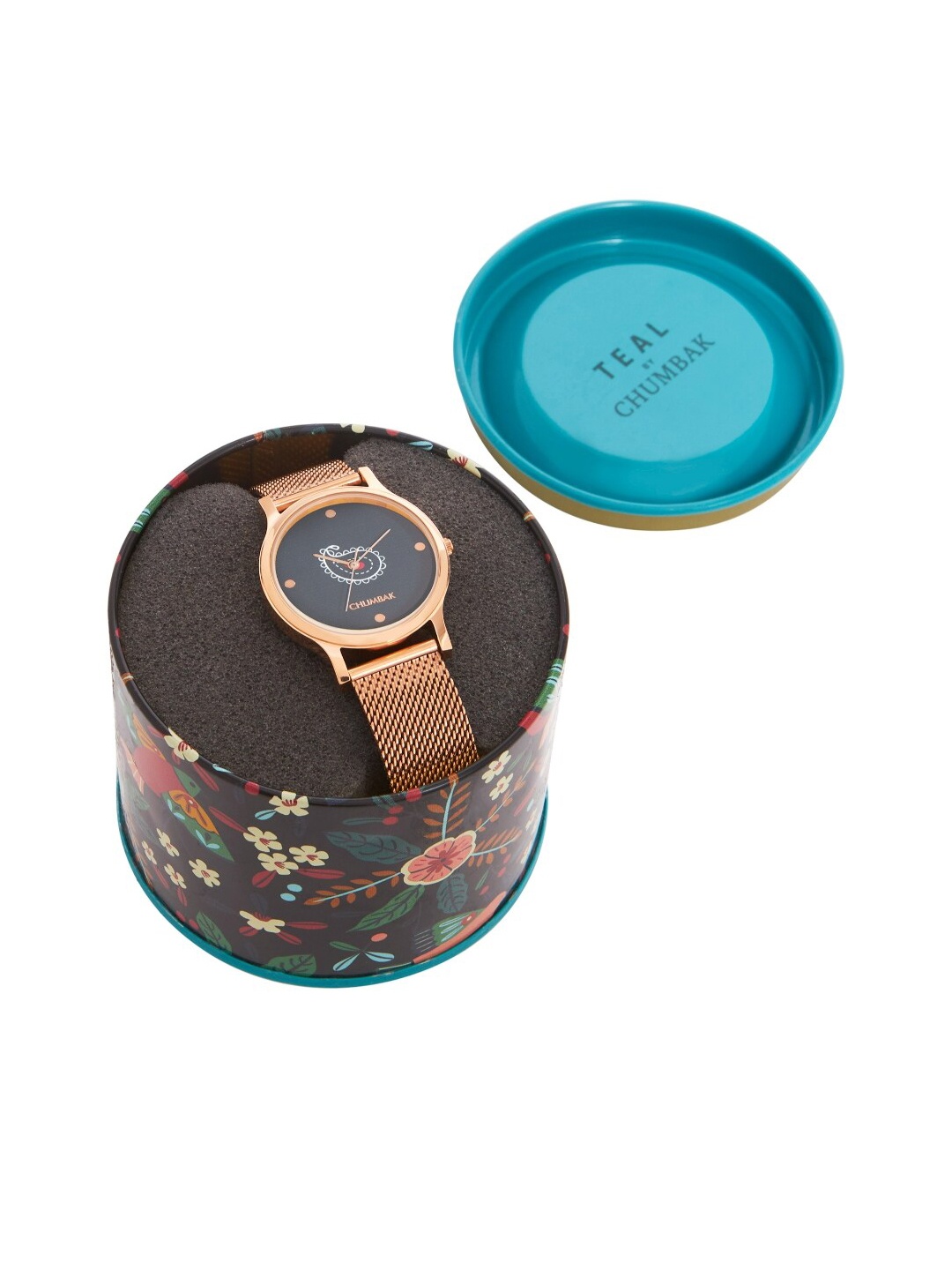 

TEAL BY CHUMBAK Women Round Analogue Watch 8907605128424, Black