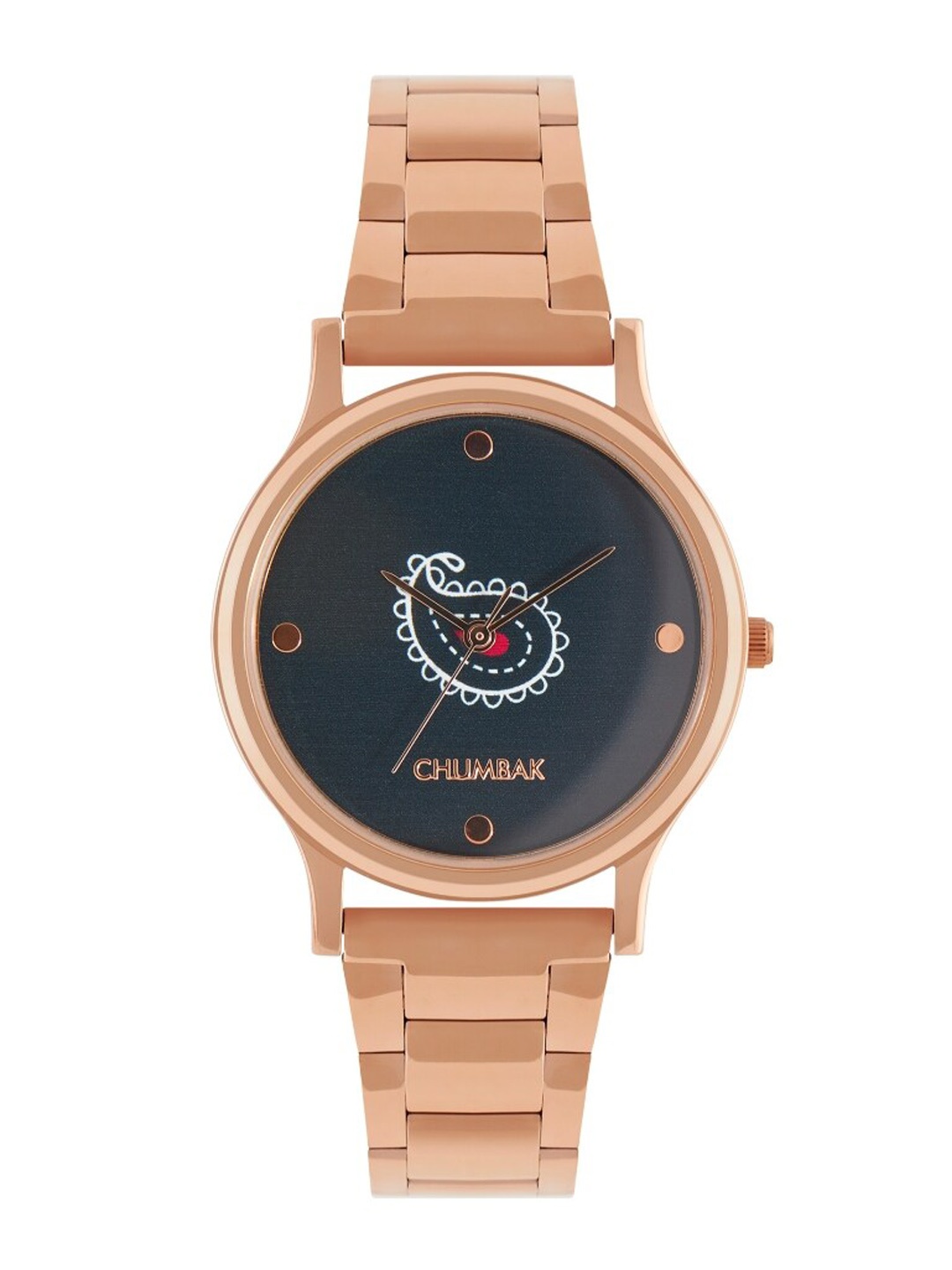 

TEAL BY CHUMBAK Women Round Analogue Watch 8907605128431, Black