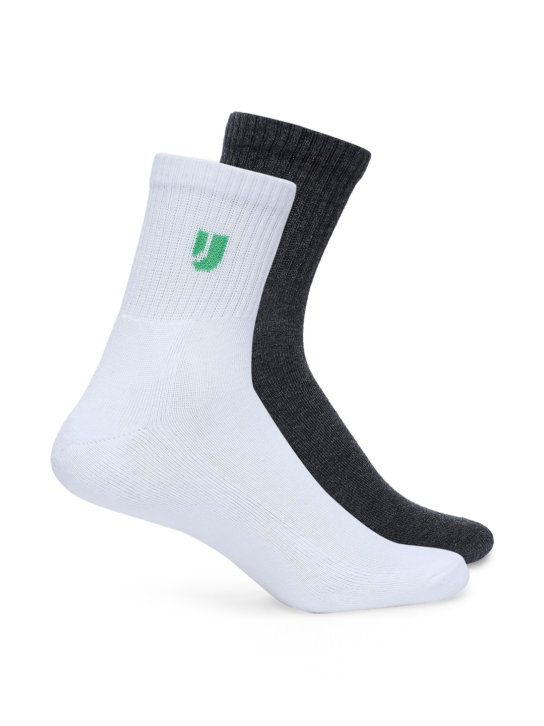 

UnderJeans by Spykar Men Pack Of 2 Ankle Length Socks, White