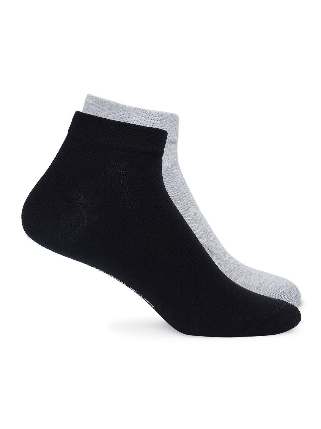 

UnderJeans by Spykar Men Pack Of 2 Cotton Ankle Length Socks, Grey