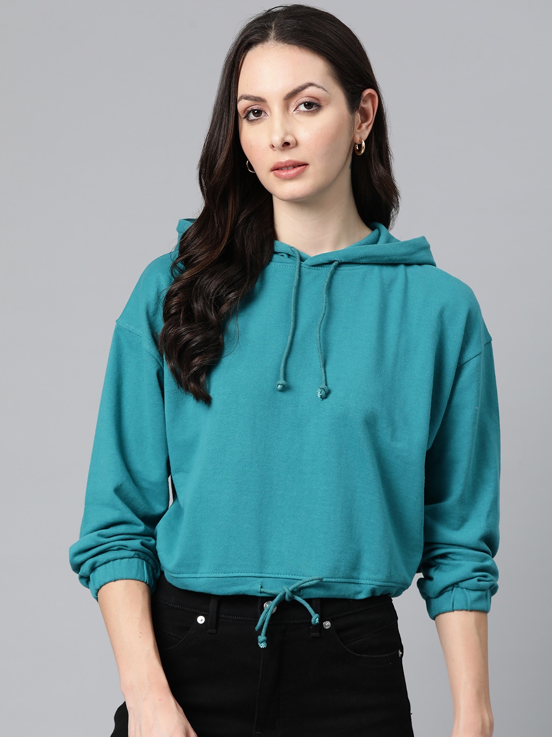 

Laabha Women Hooded Sweatshirt, Blue