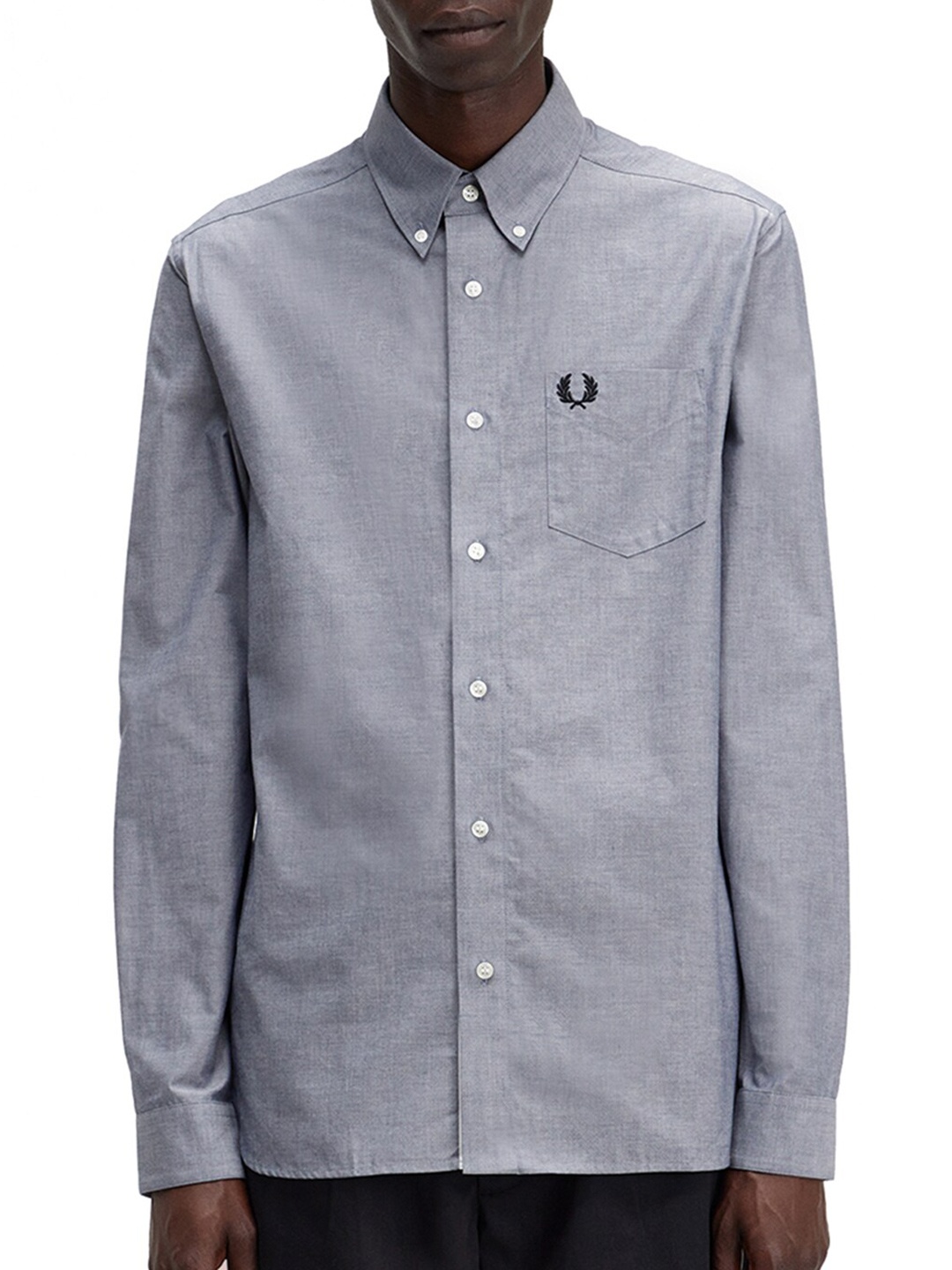 Fred Perry Regular Fit Cotton Casual Shirt, Grey