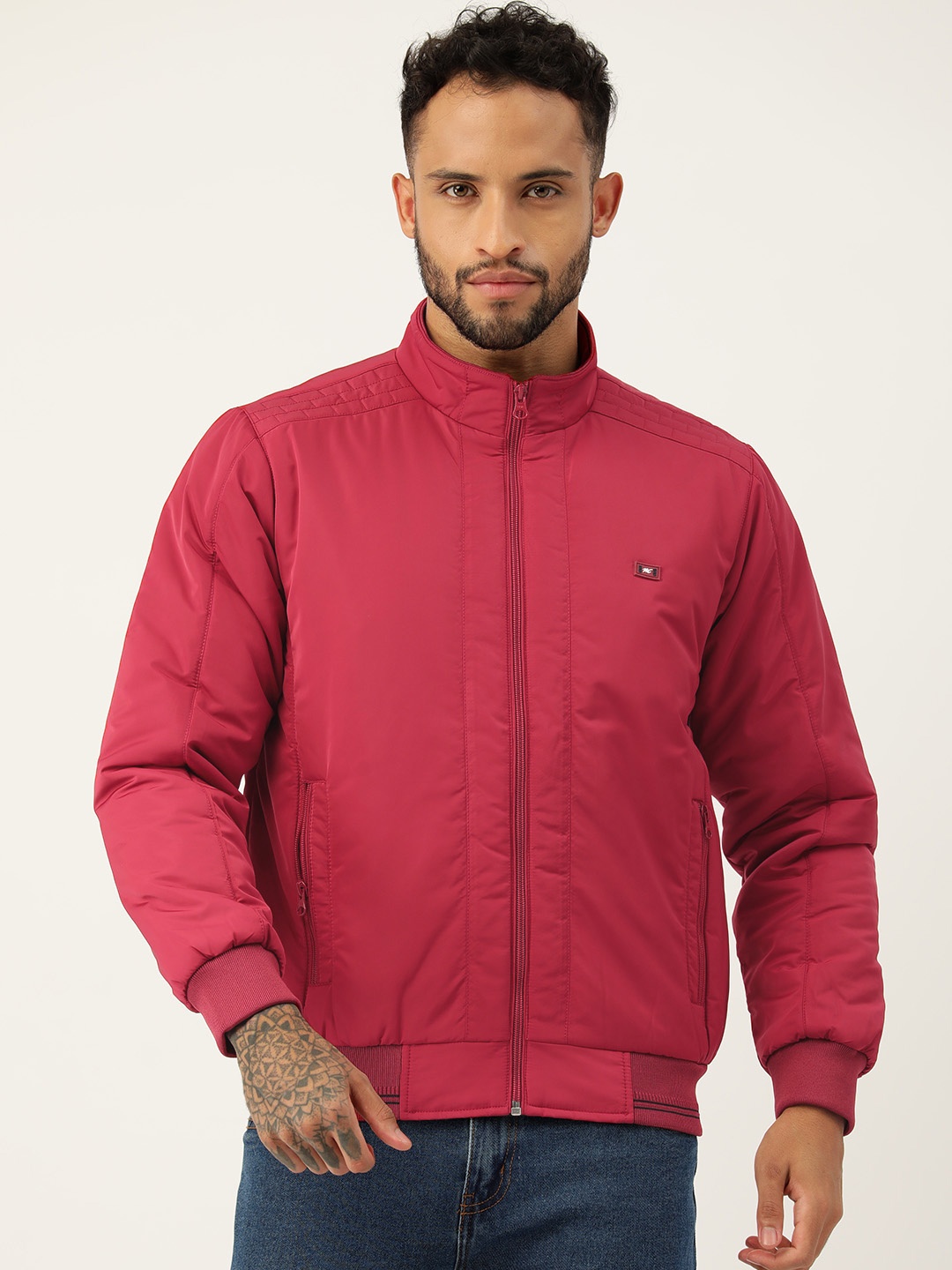 

Monte Carlo Lightweight Bomber Jacket, Red