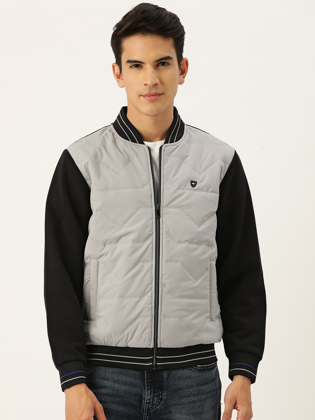 

Monte Carlo Colourblocked Padded Jacket, Black