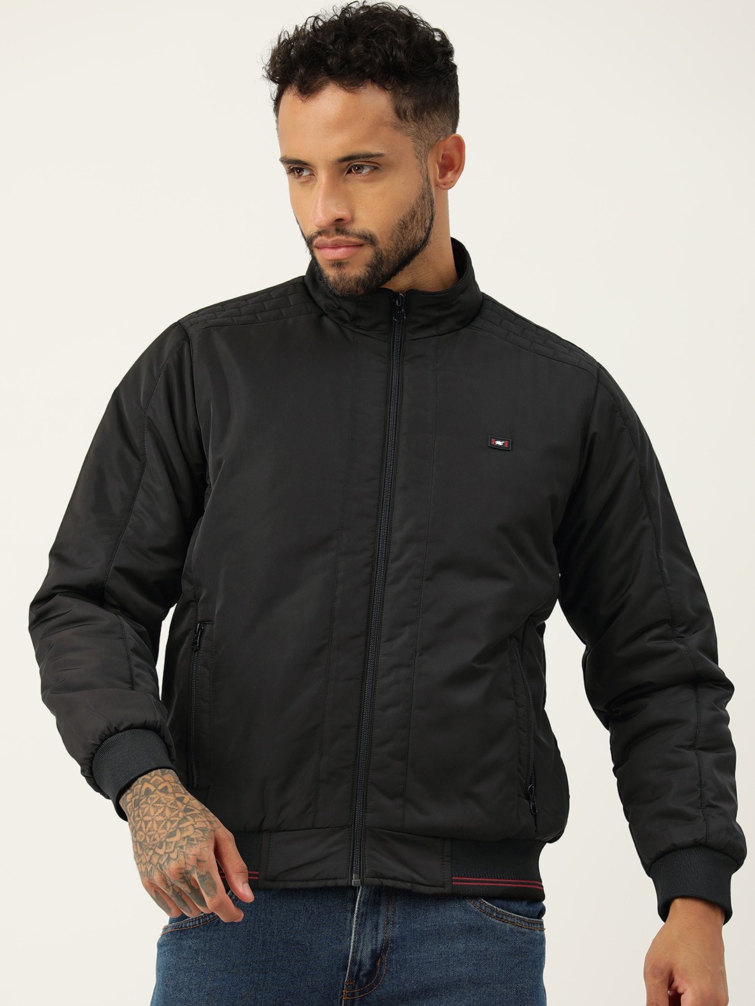 

Monte Carlo Lightweight Bomber Jacket, Black