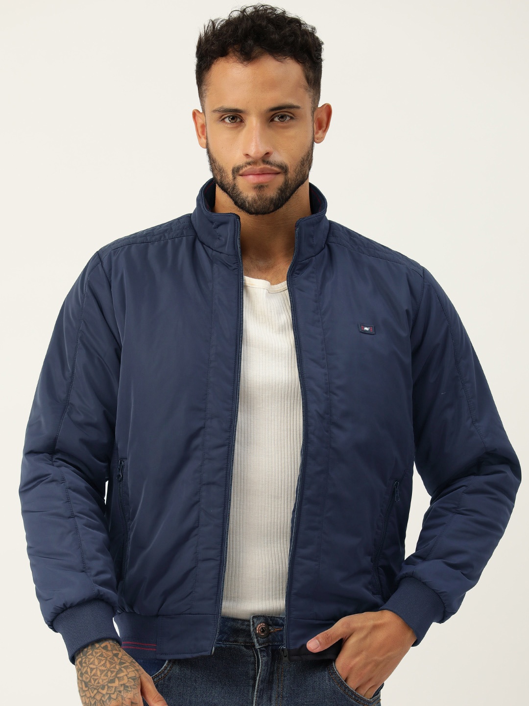 

Monte Carlo Lightweight Bomber Jacket, Navy blue