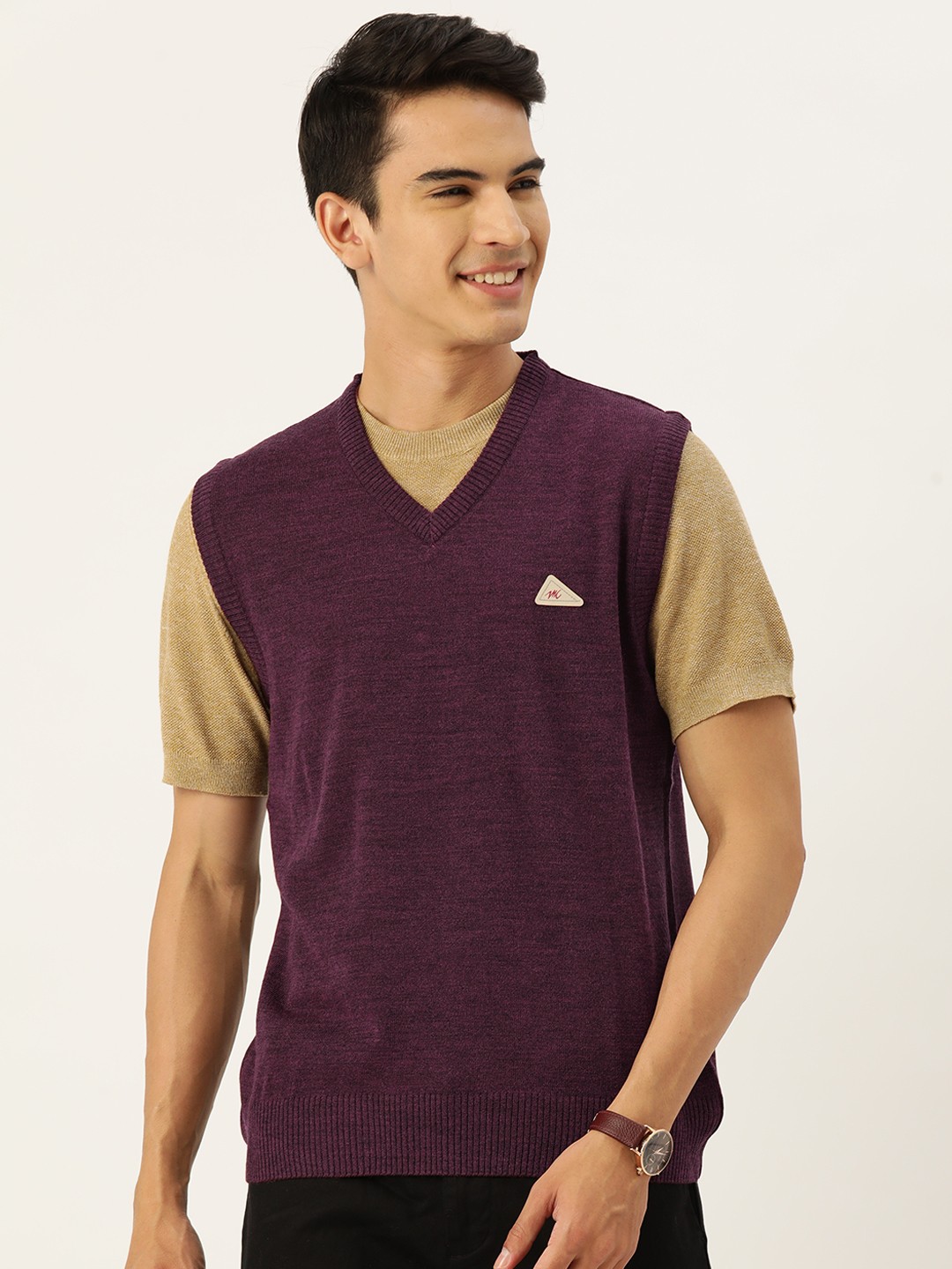 

Monte Carlo Fine Knit Sweater Vest, Burgundy