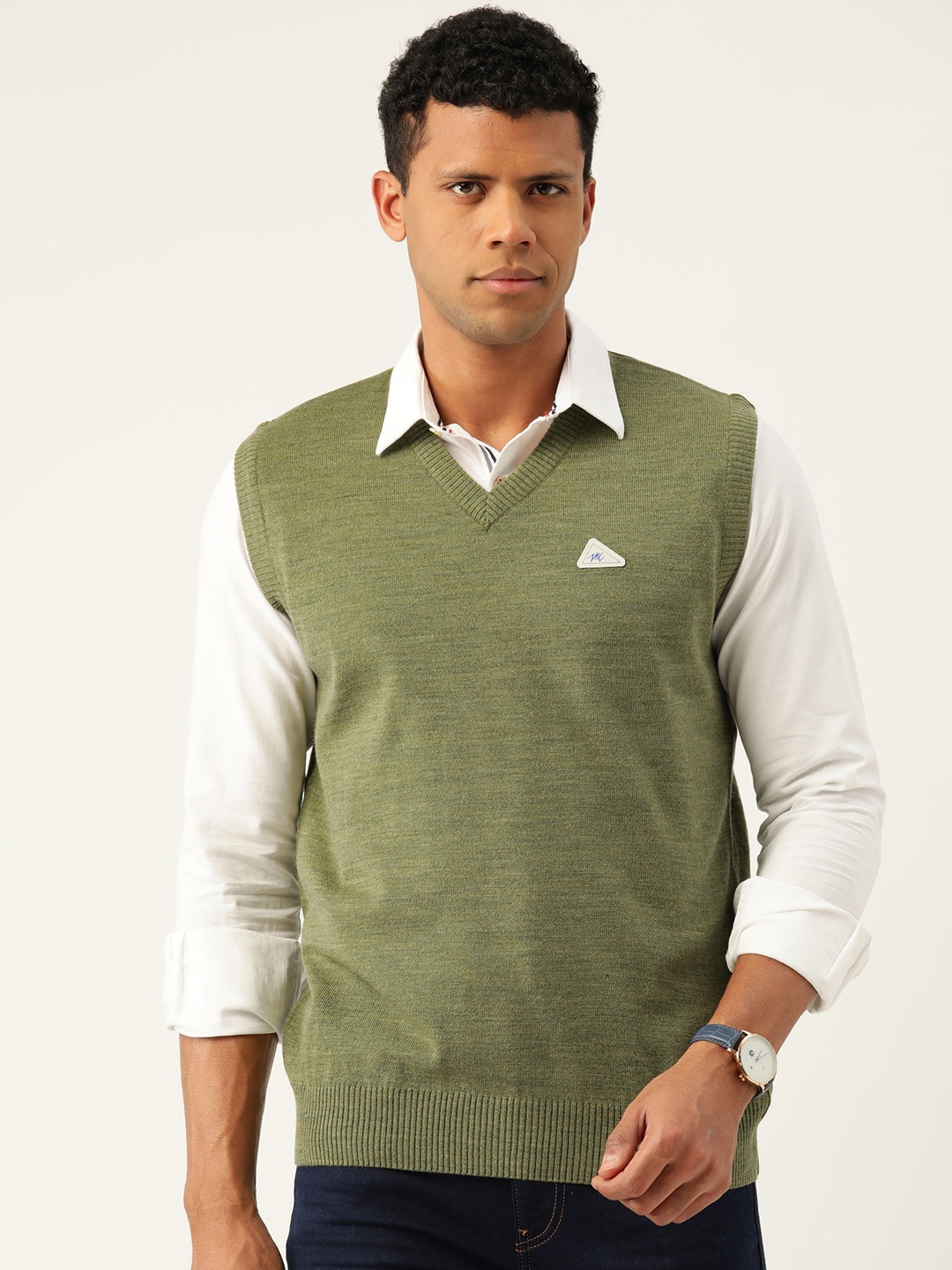 

Monte Carlo Solid Sweater Vest, Olive