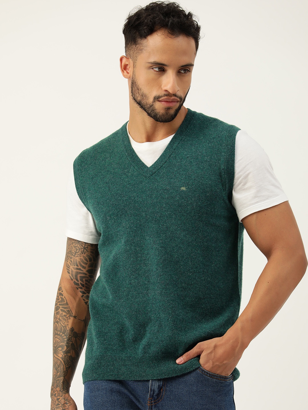 

Monte Carlo Solid Sweater Vest, Green