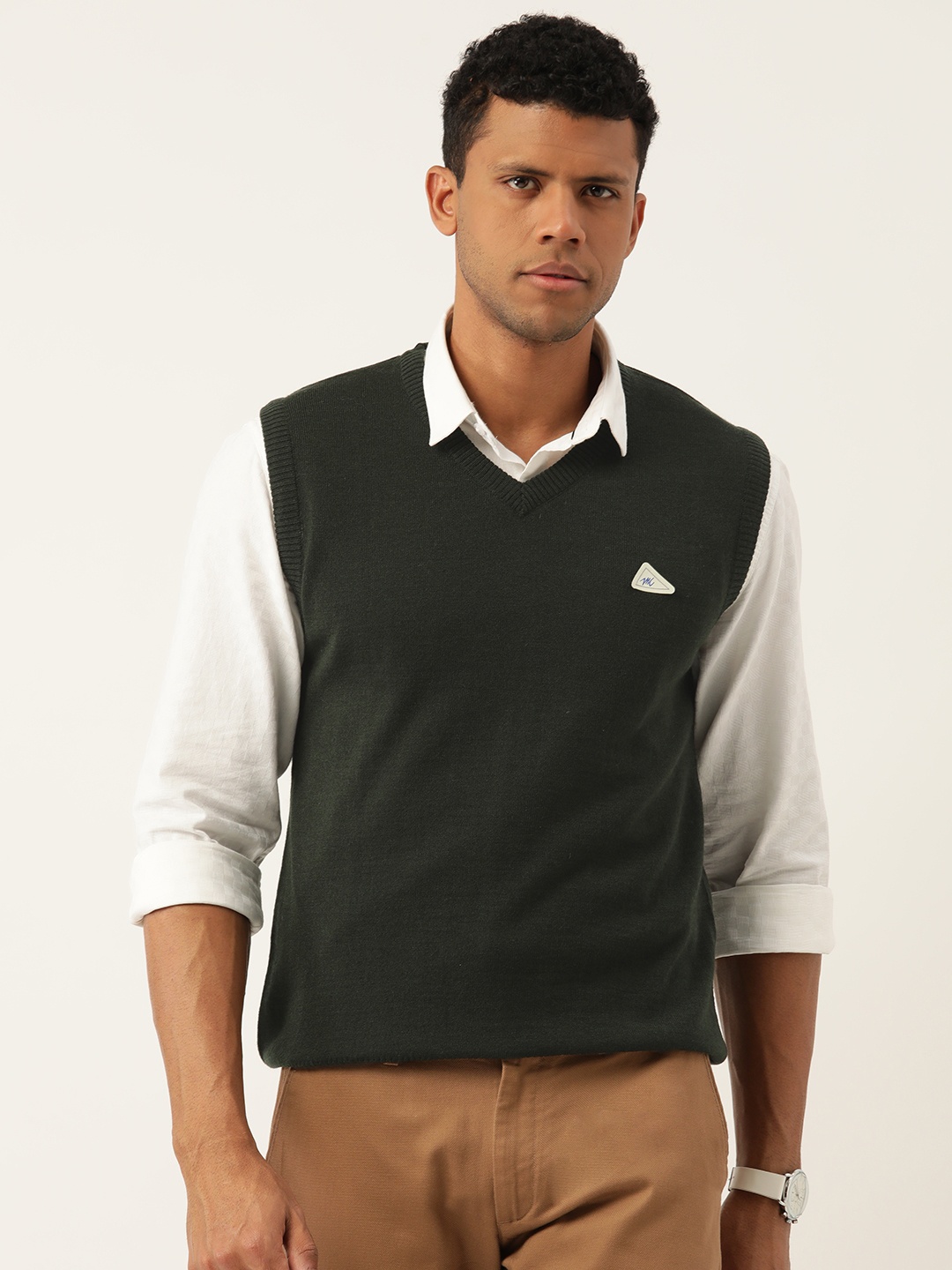 

Monte Carlo V-Neck Sweater Vest, Olive