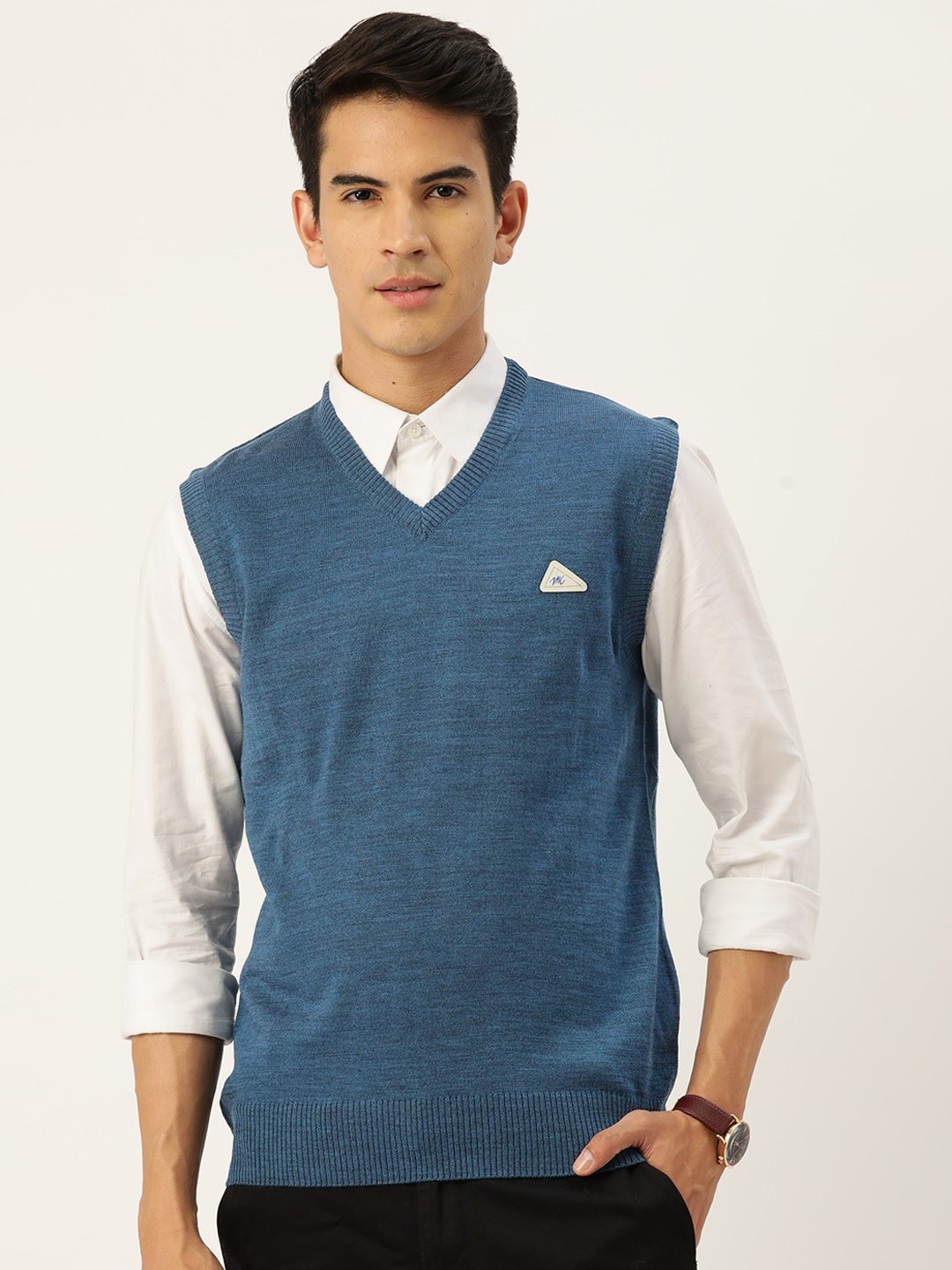 

Monte Carlo Fine Knit Sweater Vest, Blue