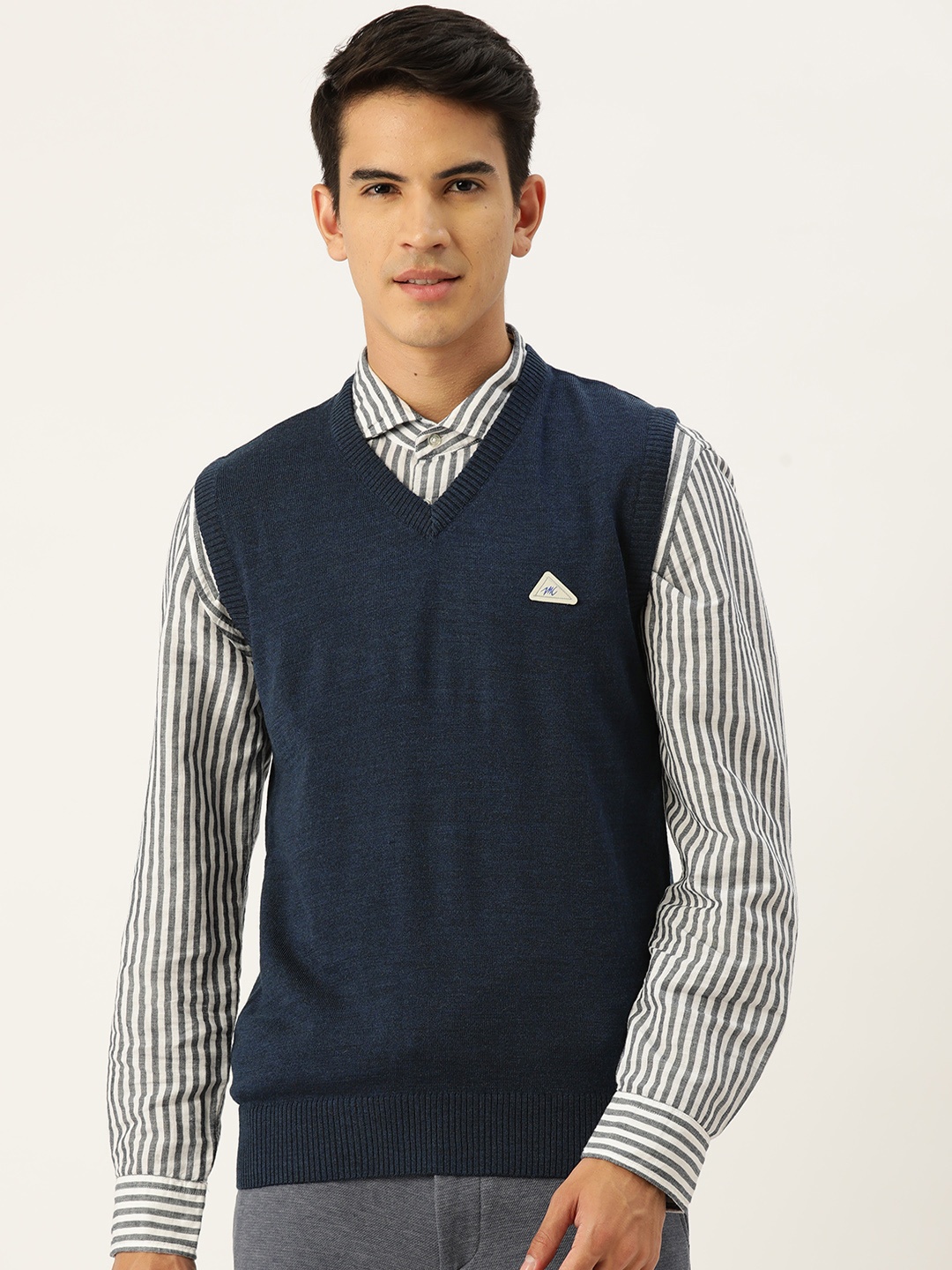 

Monte Carlo Fine Knit Sweater Vest, Navy blue