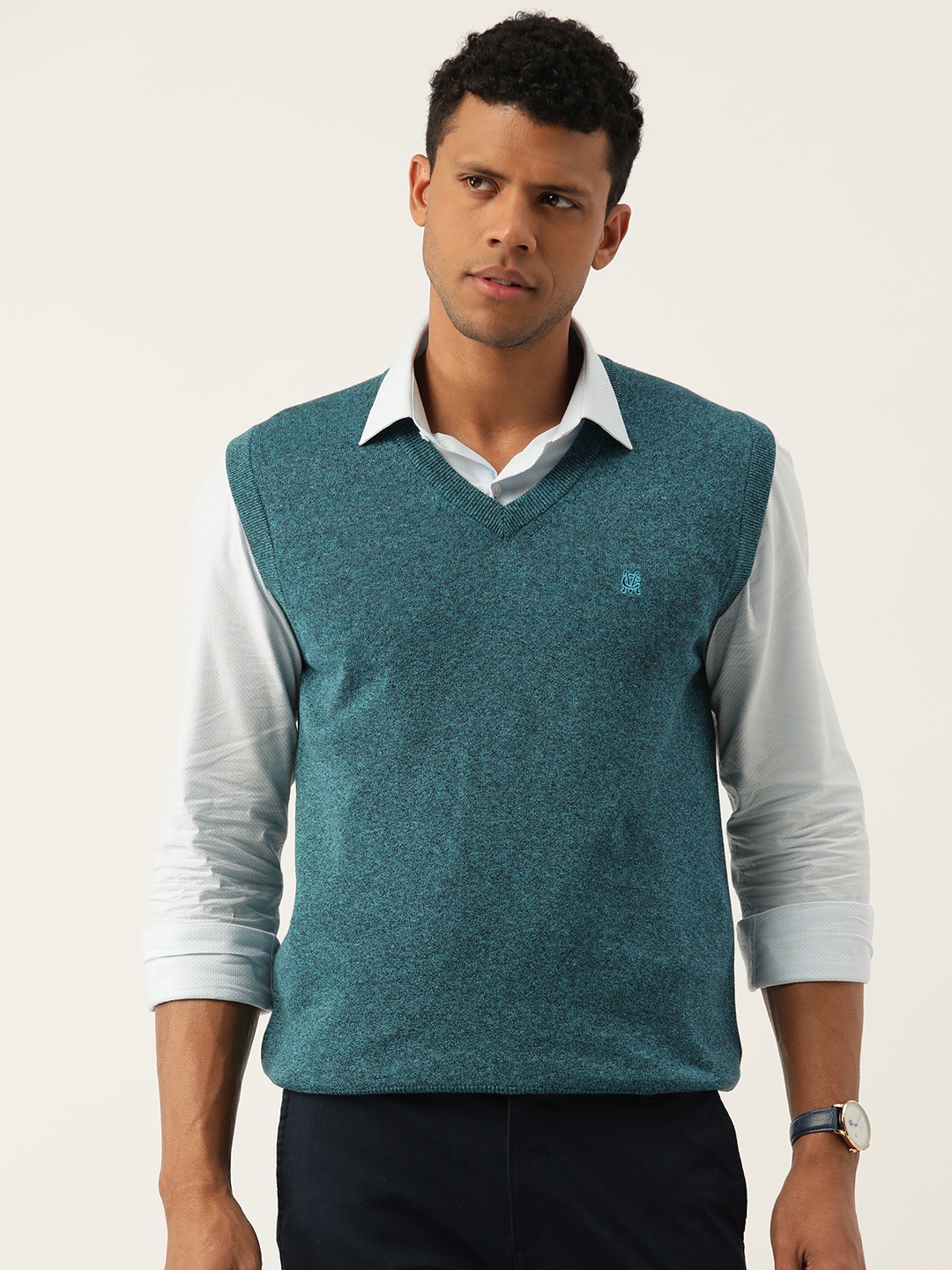 

Monte Carlo V-Neck Sweater Vest, Green