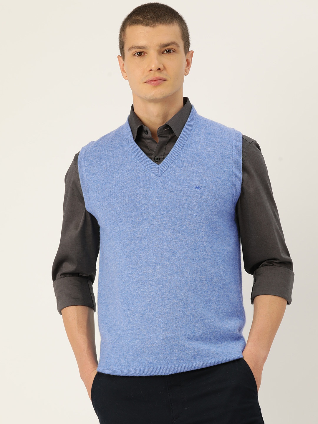 

Monte Carlo V-Neck Sweater Vest, Blue