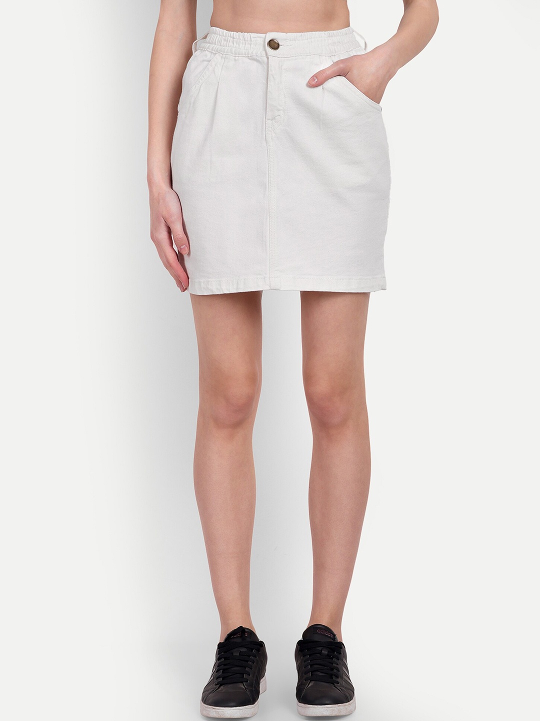 

Roadster White Pencil Denim Kiara Skirt