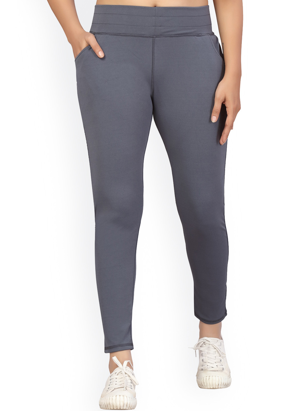 

BAESD Women Ankle-Length Rapid-Dry Training Tights, Grey