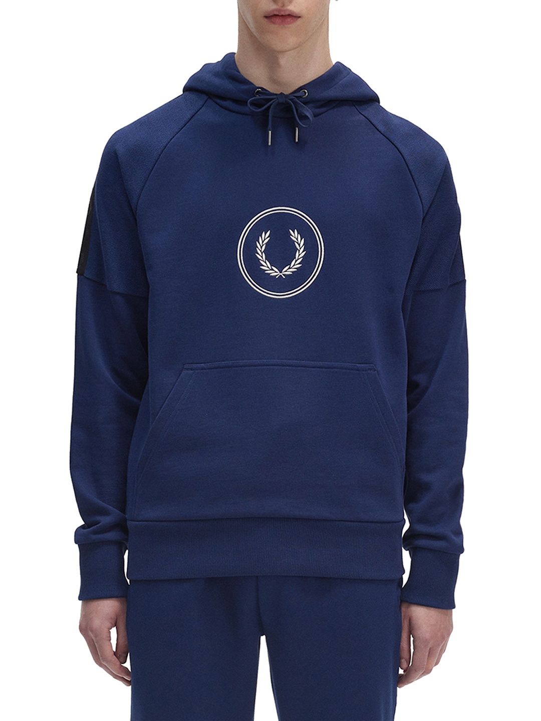 

Fred Perry Hooded Long Sleeves Cotton Pullover Sweatshirt, Navy blue