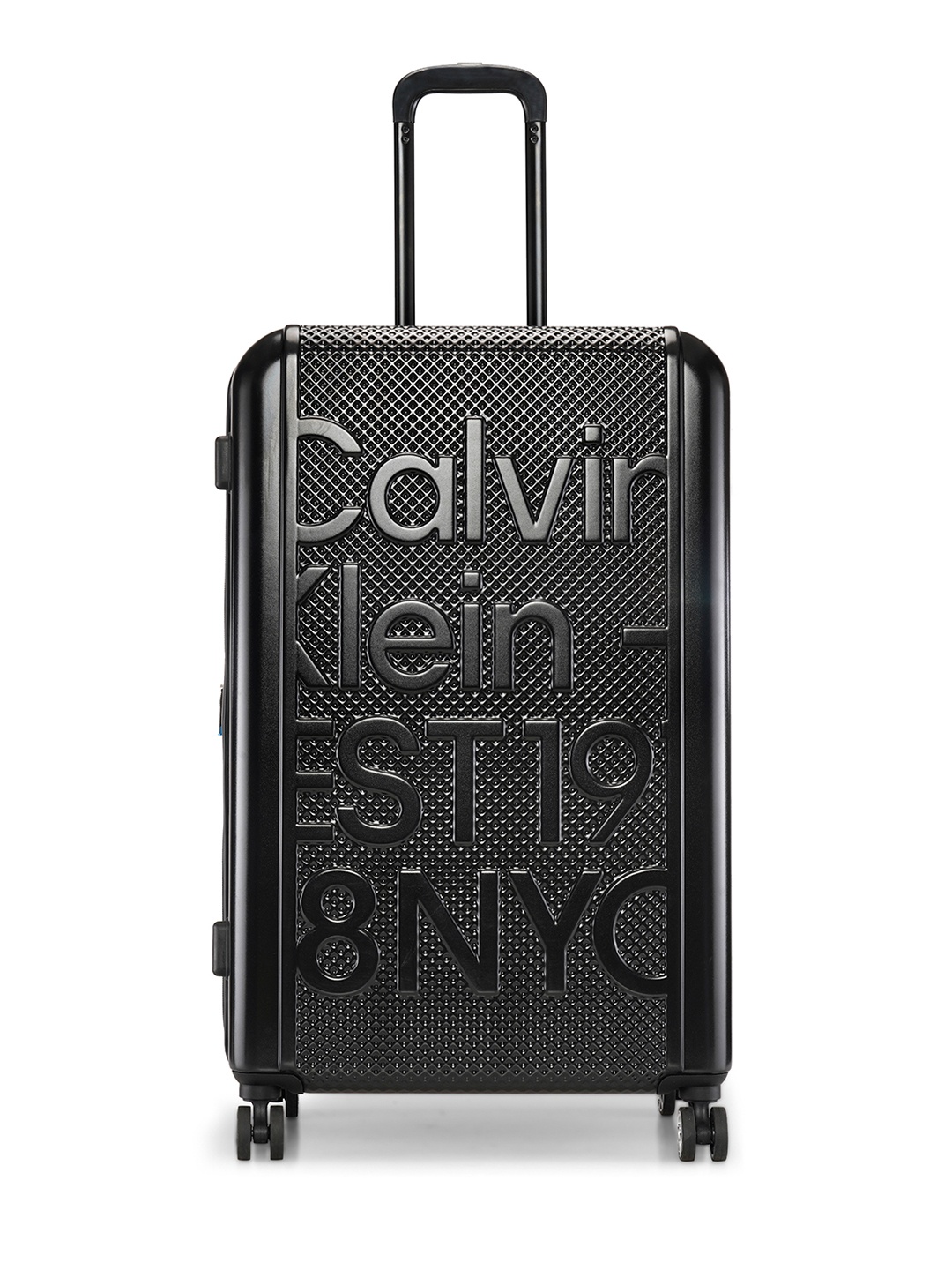 

Calvin Klein EST. IN NYC Textured Hard-Sided Large Trolley Bag - 120 L, Black