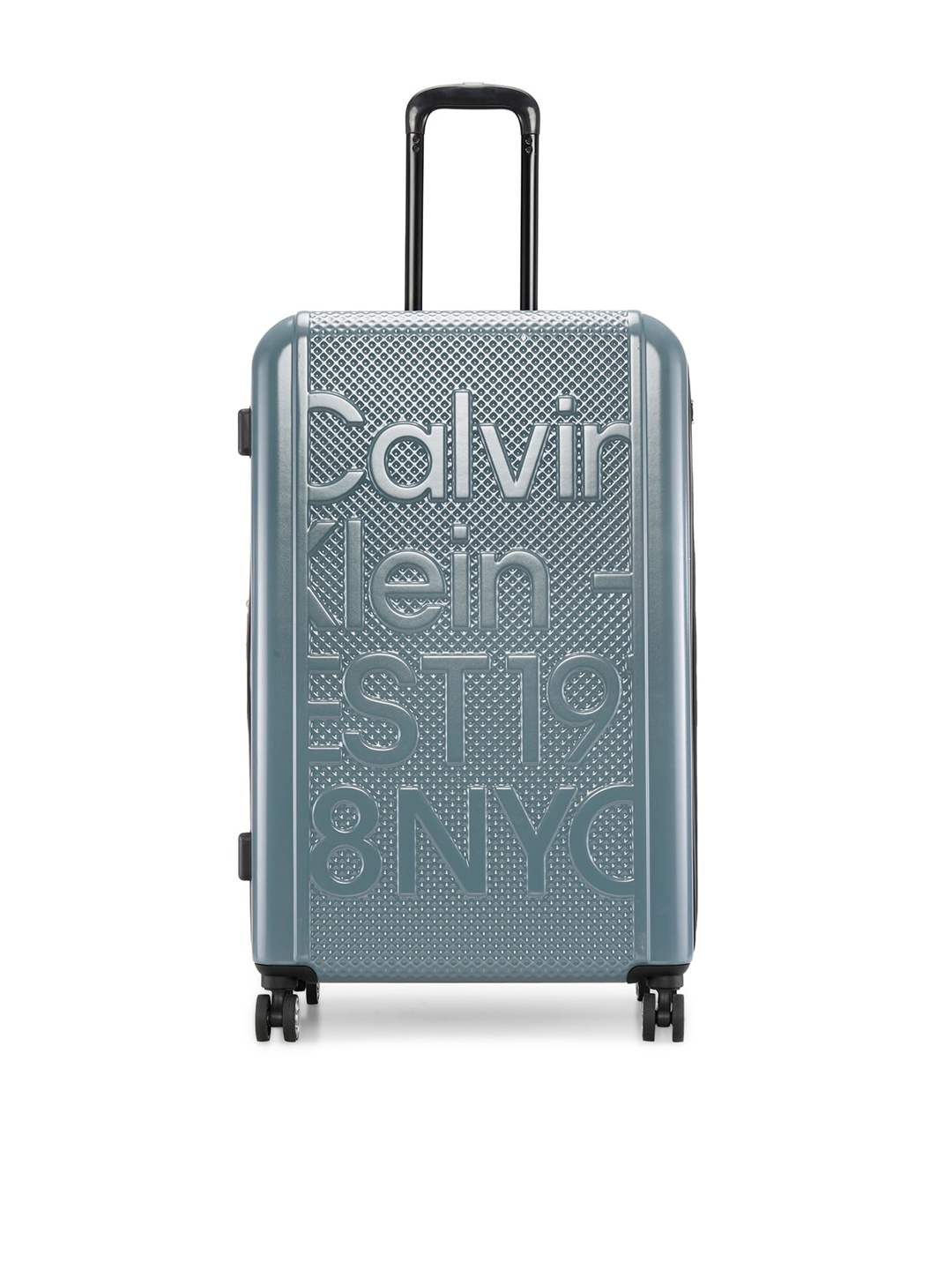 

Calvin Klein EST. IN NYC Textured Hard-Sided Large Trolley Bag - 120 L, Grey