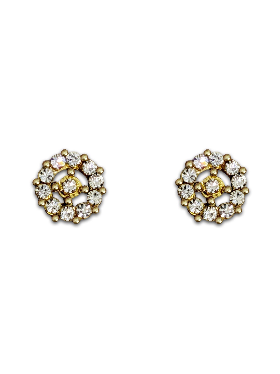 

Comet Busters Stone Studded Non Piercing Ear Stickers Stud Earring, Gold
