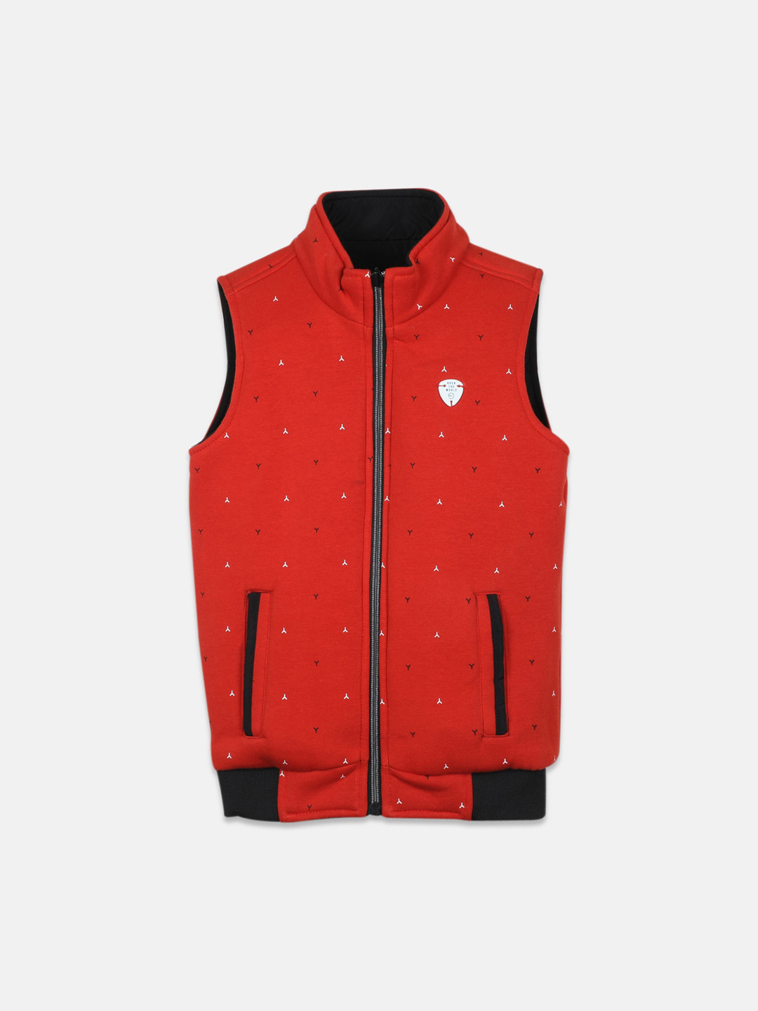 

Monte Carlo Boys Padded Jacket with Patchwork, Black