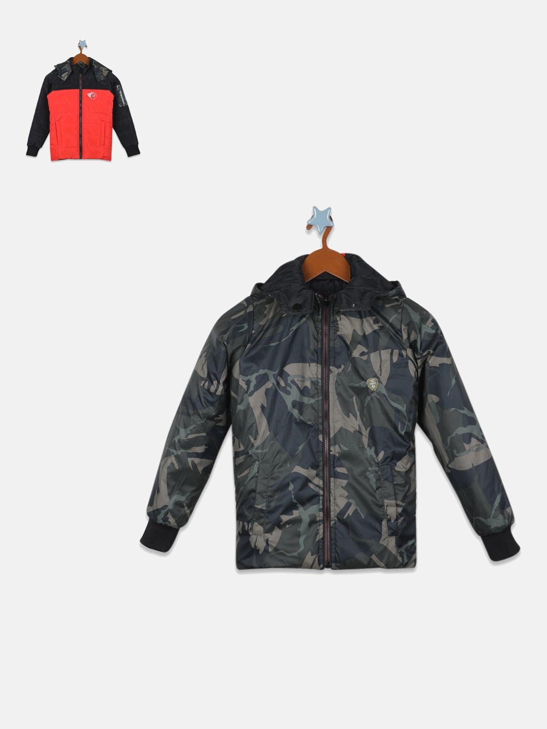 

Monte Carlo Boys Colourblocked Padded Jacket, Orange