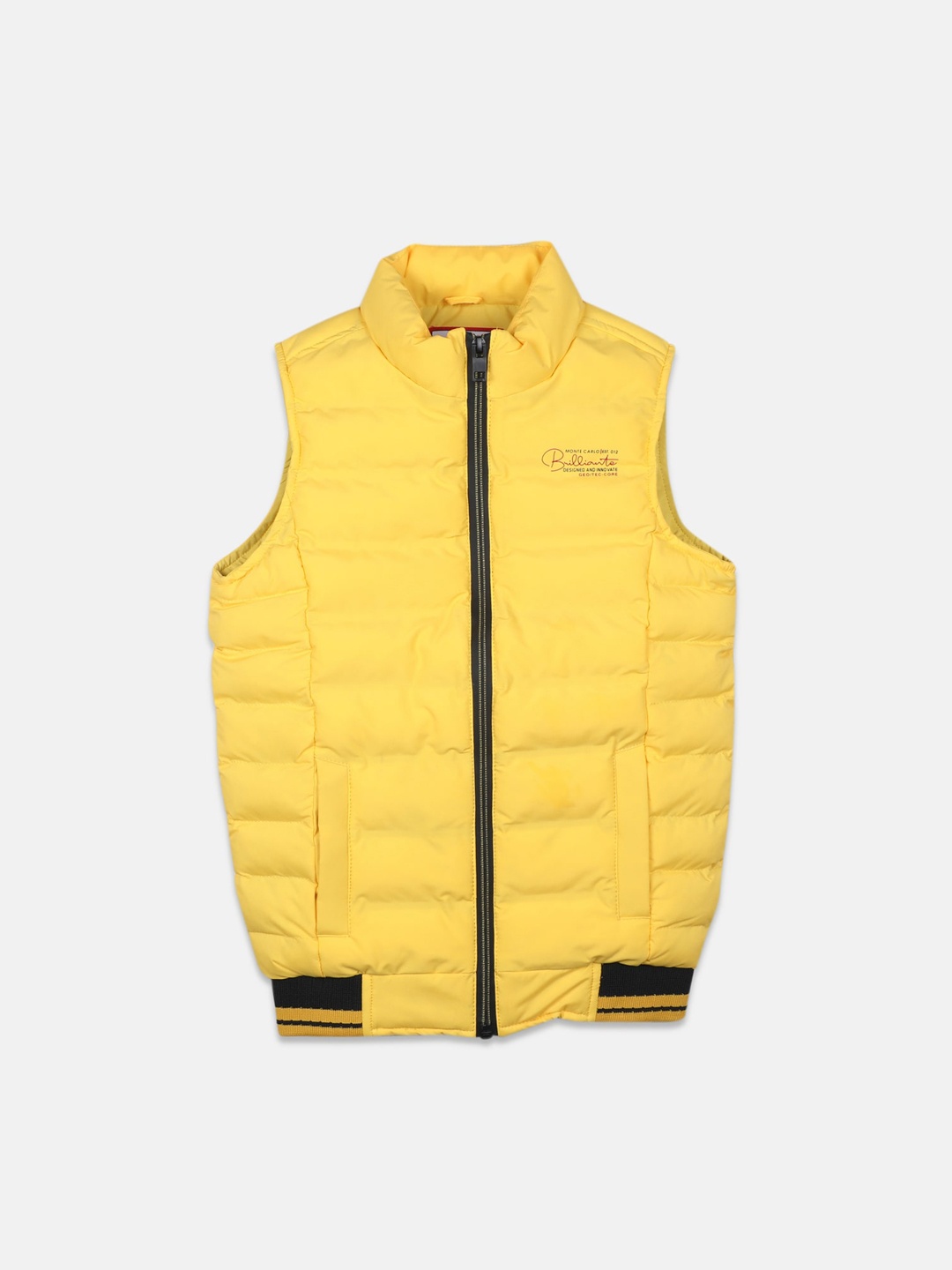 

Monte Carlo Boys Mandarin Collar Puffer Jacket, Yellow