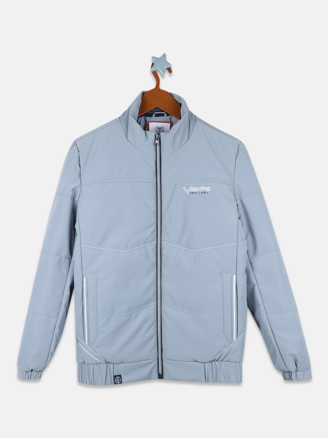 

Monte Carlo Mock Collar Long Sleeve Padded Jacket, Grey
