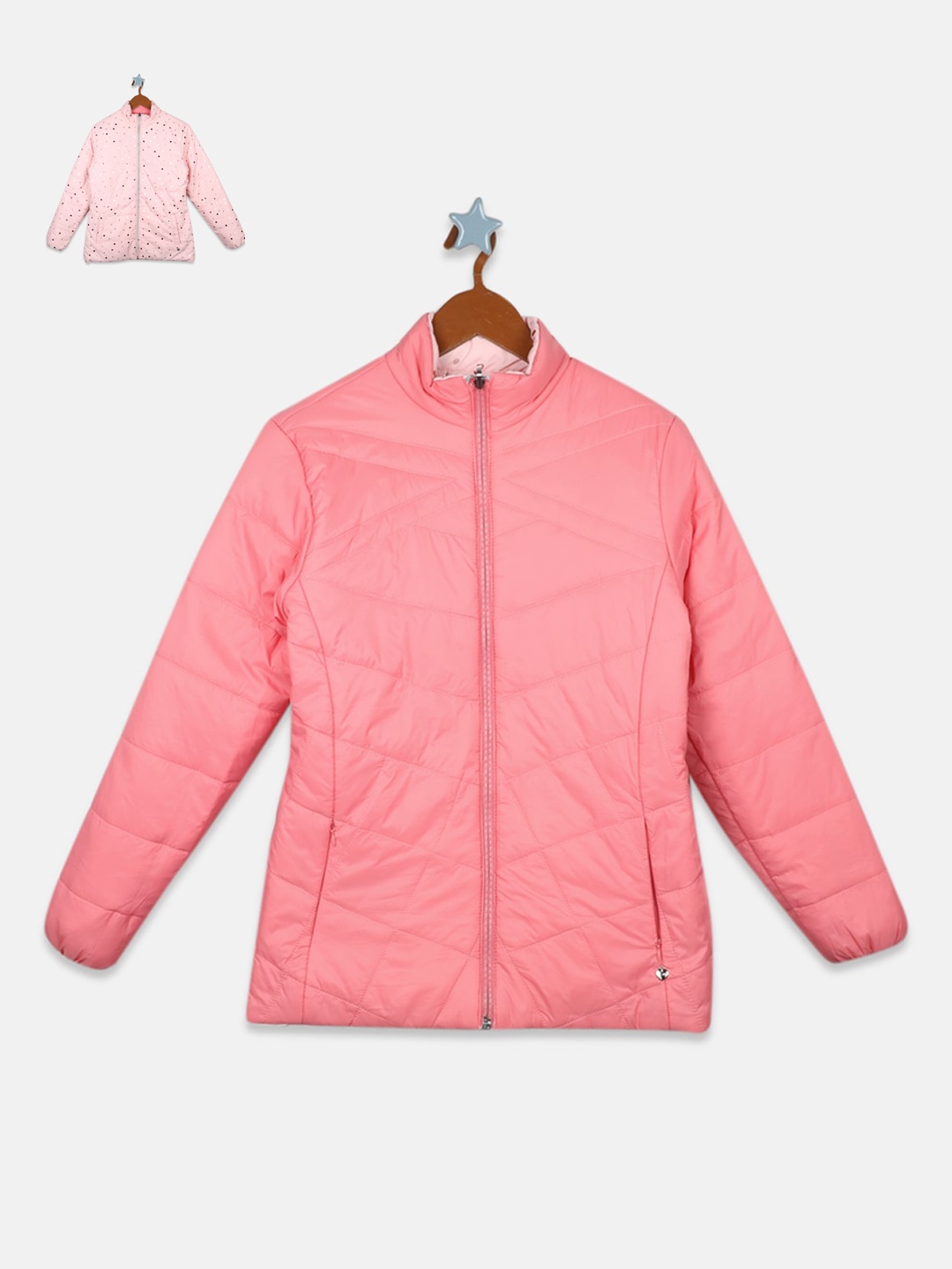 

Monte Carlo Girls Reversible Padded Jacket, Pink