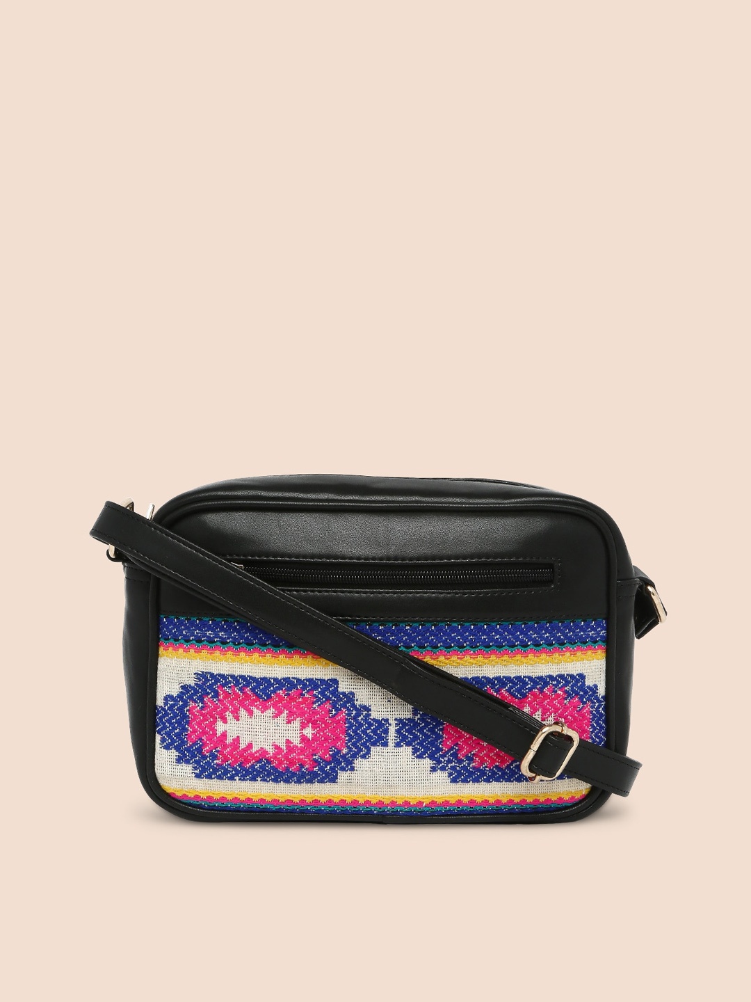 

Anouk Ethnic Motifs Printed Structured Sling Bag, White