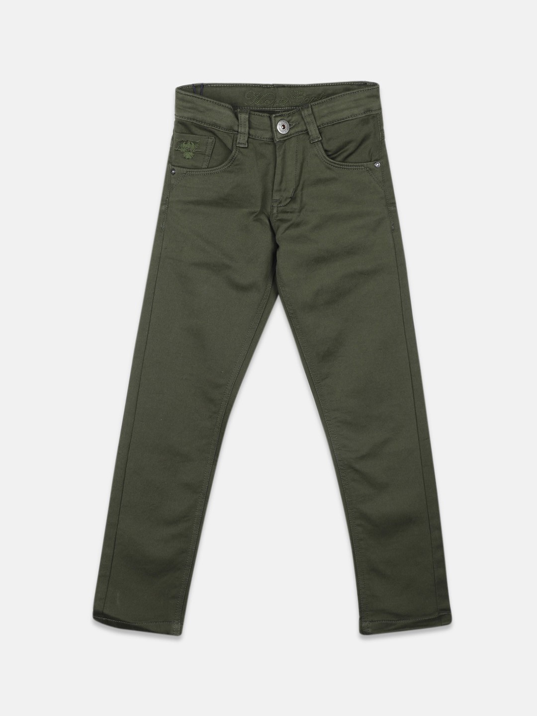

Monte Carlo Boys Mid-Rise Clean Look Slim Fit Jeans, Olive