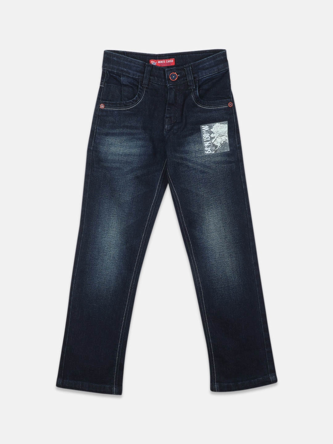 

Monte Carlo Boys Straight Fit light Fade Jeans, Blue