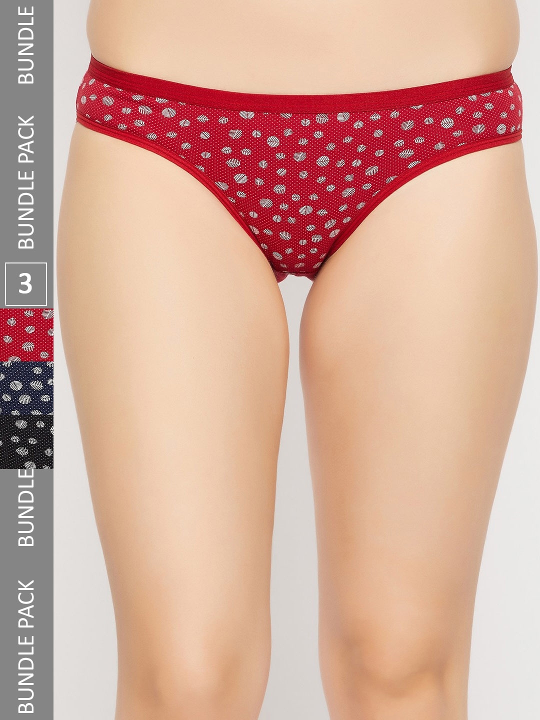

Curves By ZeroKaata Pack Of 3 Assorted Printed Cotton Briefs CZMLPO3KTOPTY11