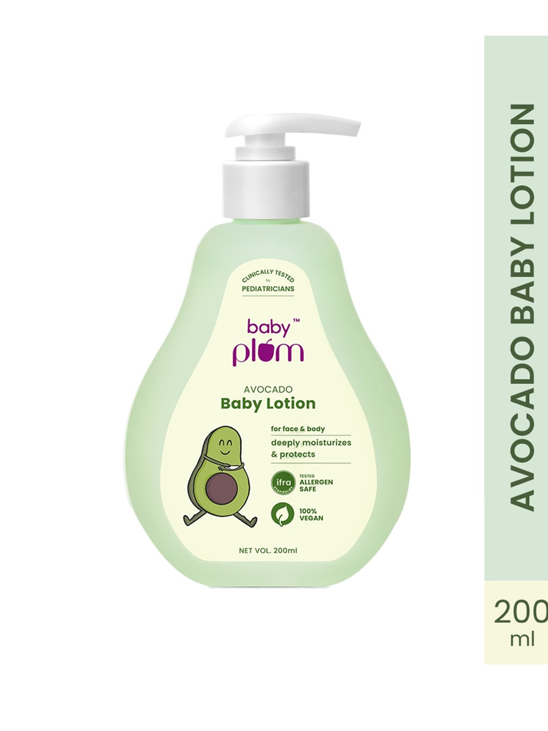 

Plum Baby Avocado Lotion for Face & Body to Deeply Moisturize - 200 ml, Green