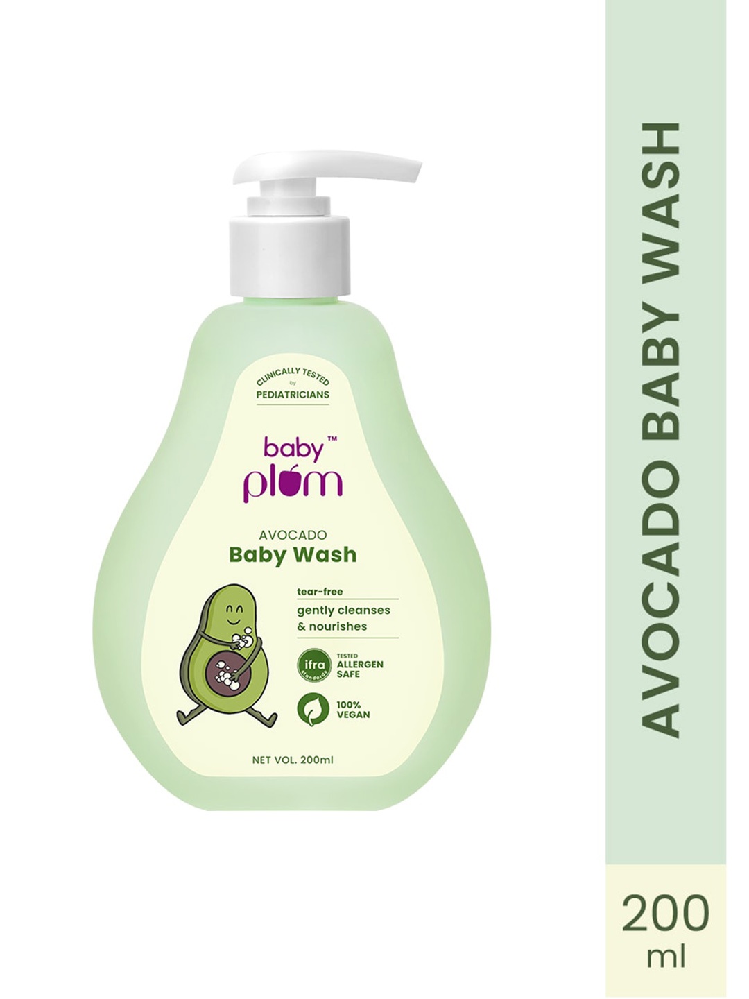 

Plum Baby Avocado Nourishing Tear Free Body Wash - 200 ml, Green