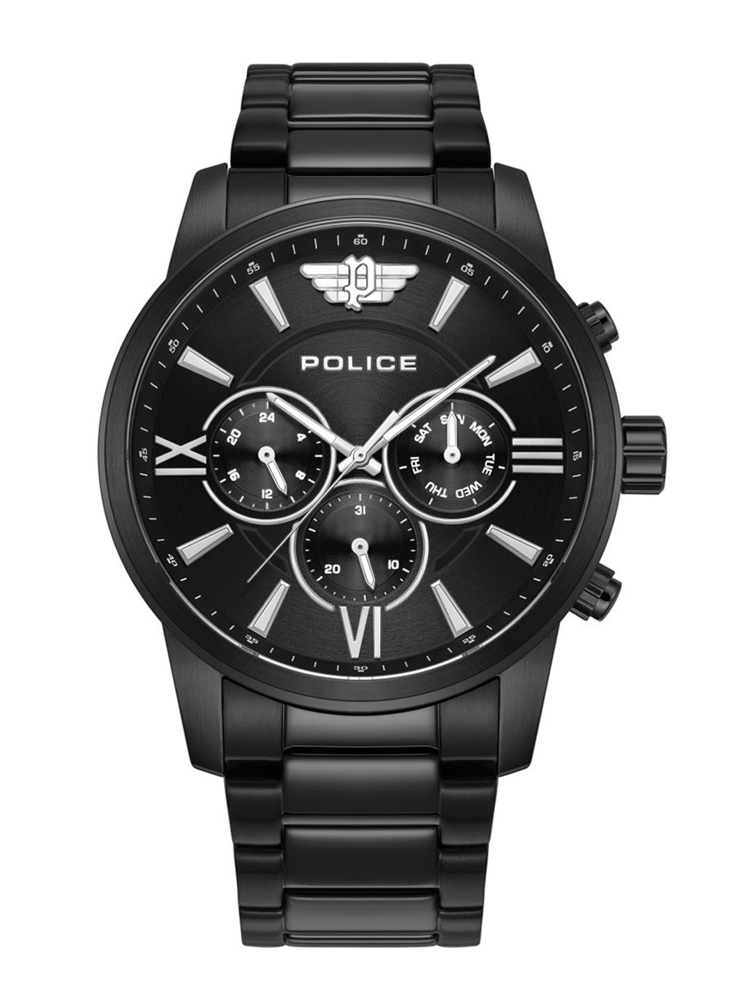 

Police Men Reset Time Analogue Watch PEWJK0004406, Black