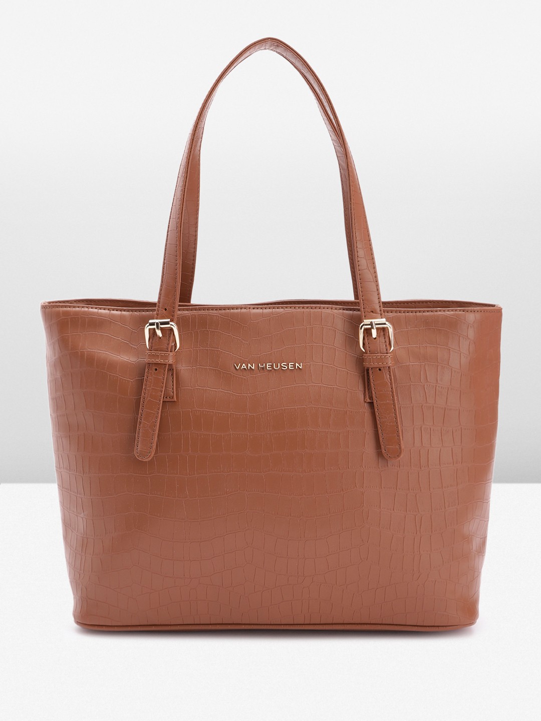 

Van Heusen Textured Structured Shoulder Bag, Brown