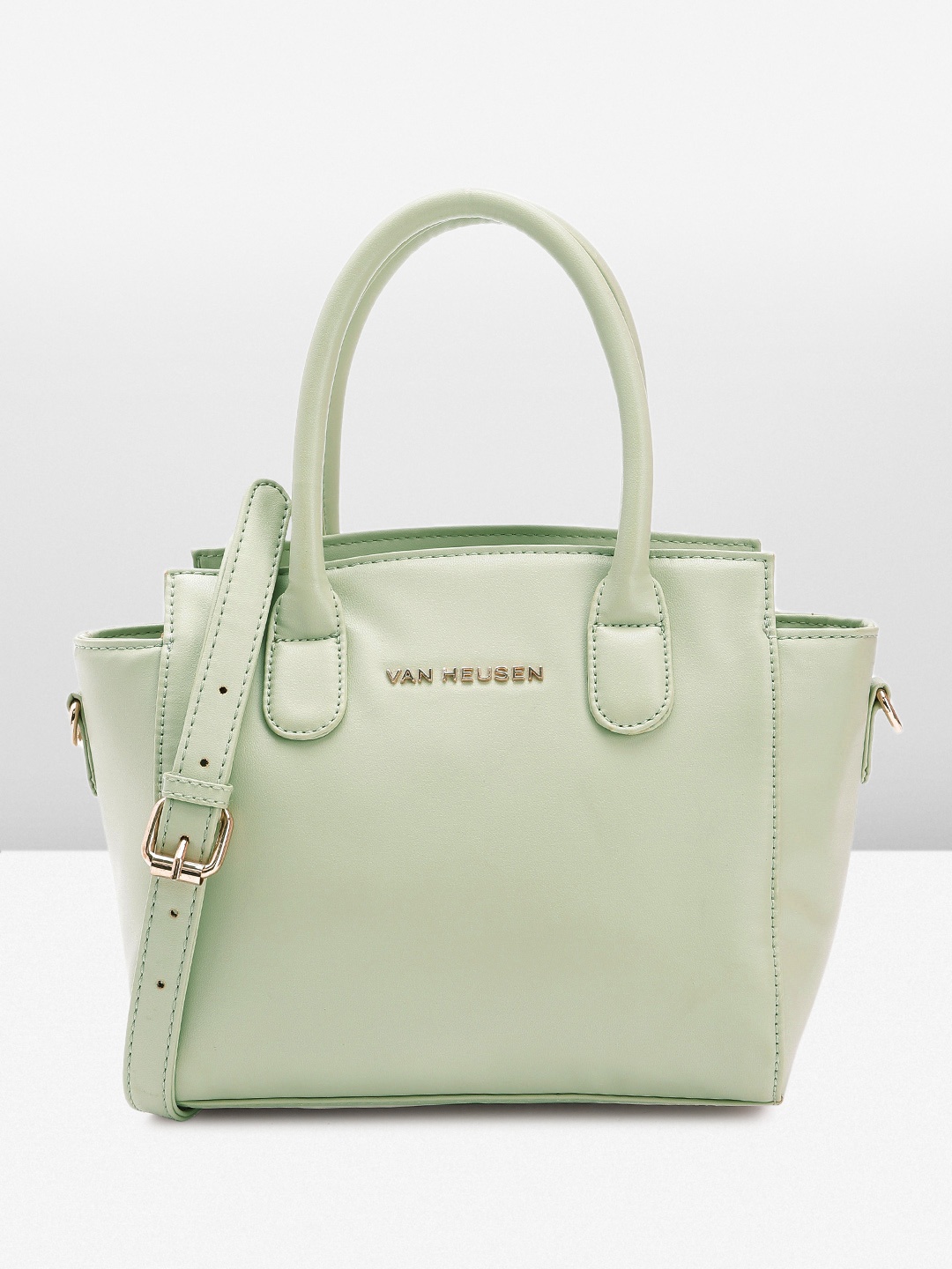 

Van Heusen Women Solid Handheld Bag, Green