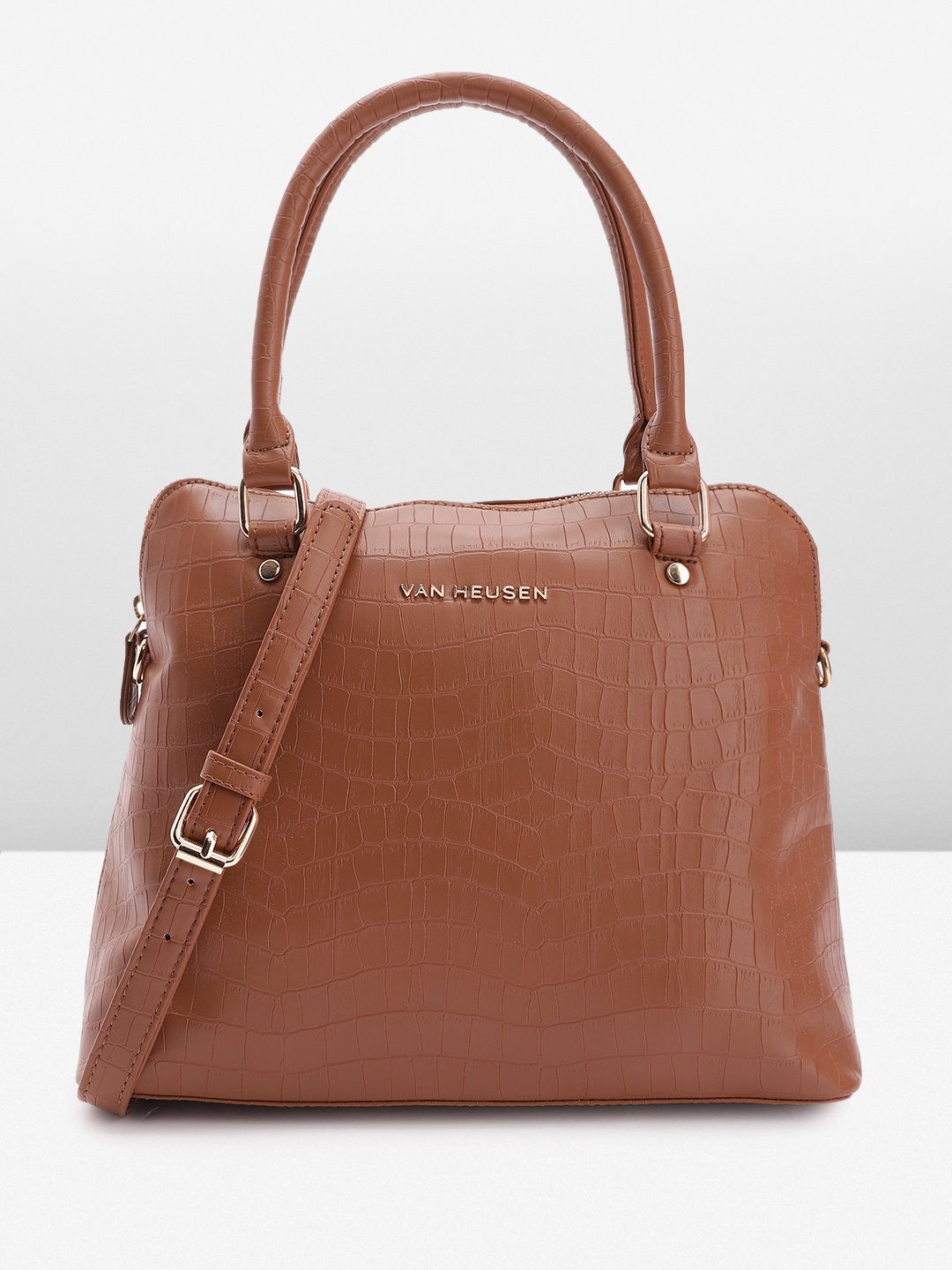 

Van Heusen Textured Handheld Bag, Tan