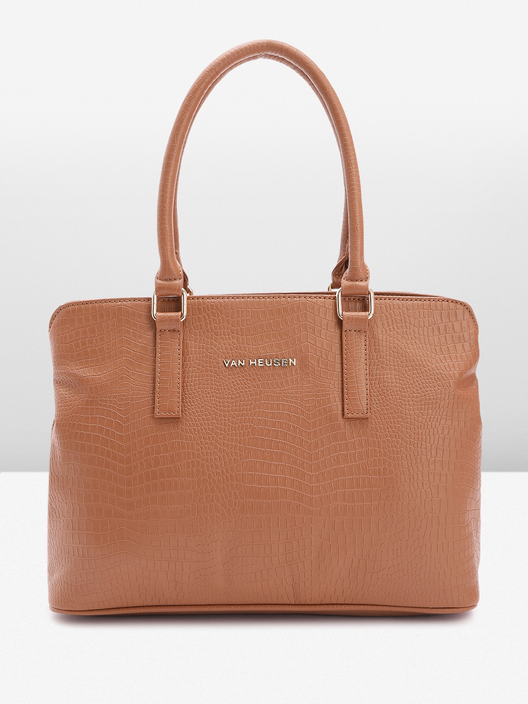

Van Heusen Textured Structured Shoulder Bag, Brown