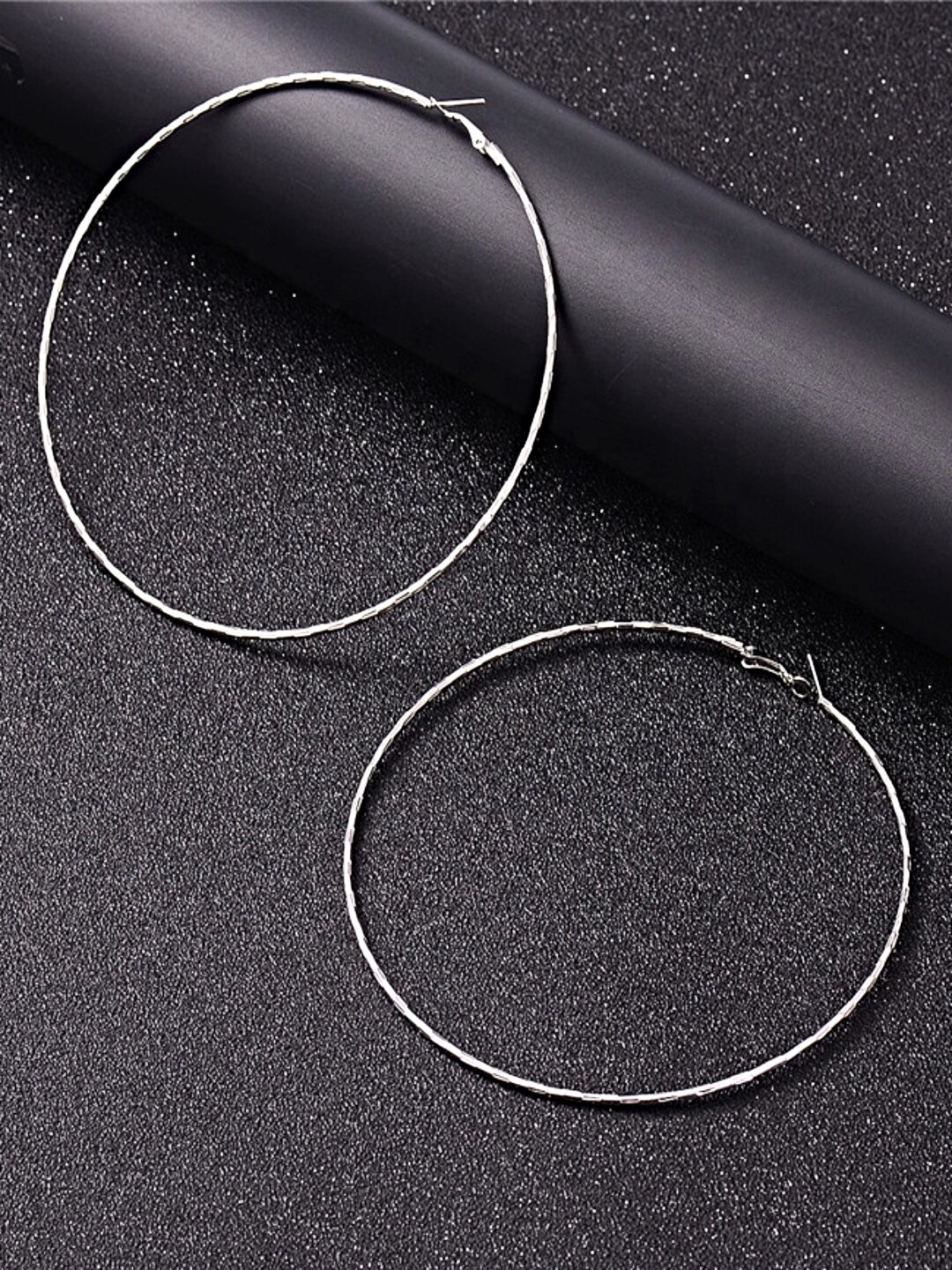

Proplady German Silver Circular Hoop Earrings