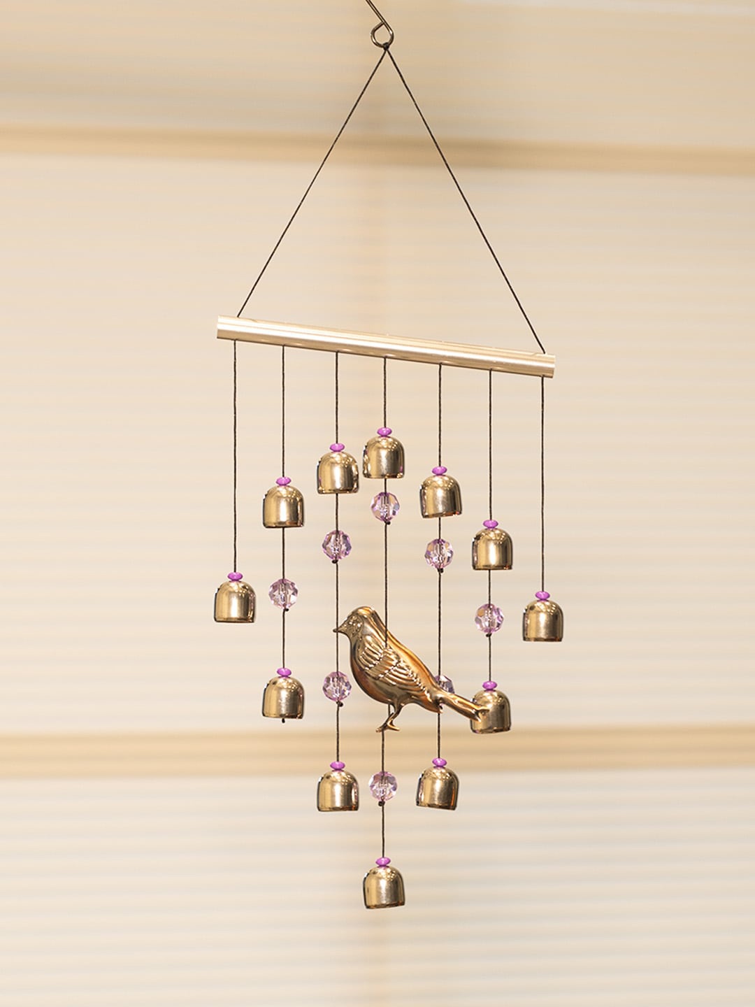 

Market99 Grey Bird & Bell Decorative Wind Chime